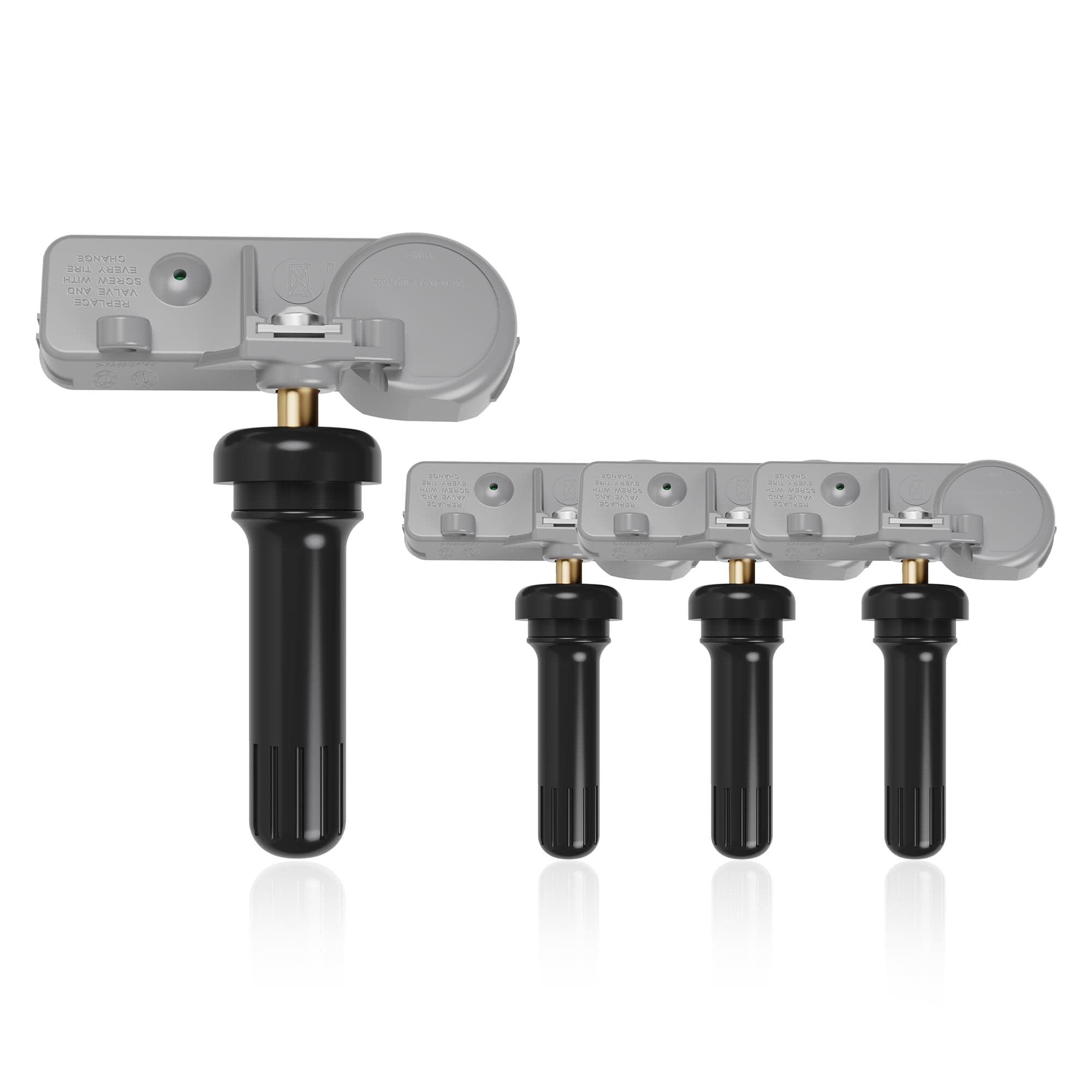 TPMS Sensor 4pcs GM,315Mhz Tire Pressure Monitor Sensors Compatible with GM Chevy Buick GMC Pontiac Hummer Saturn Pontiac Replace OE#13581558 13586335 13598771 13598772