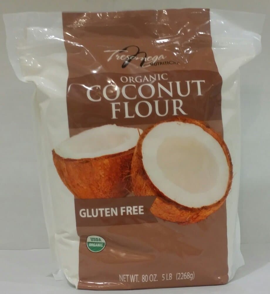 Tresomega Nutrition Organic Coconut Flour Large 5 Pound Bag