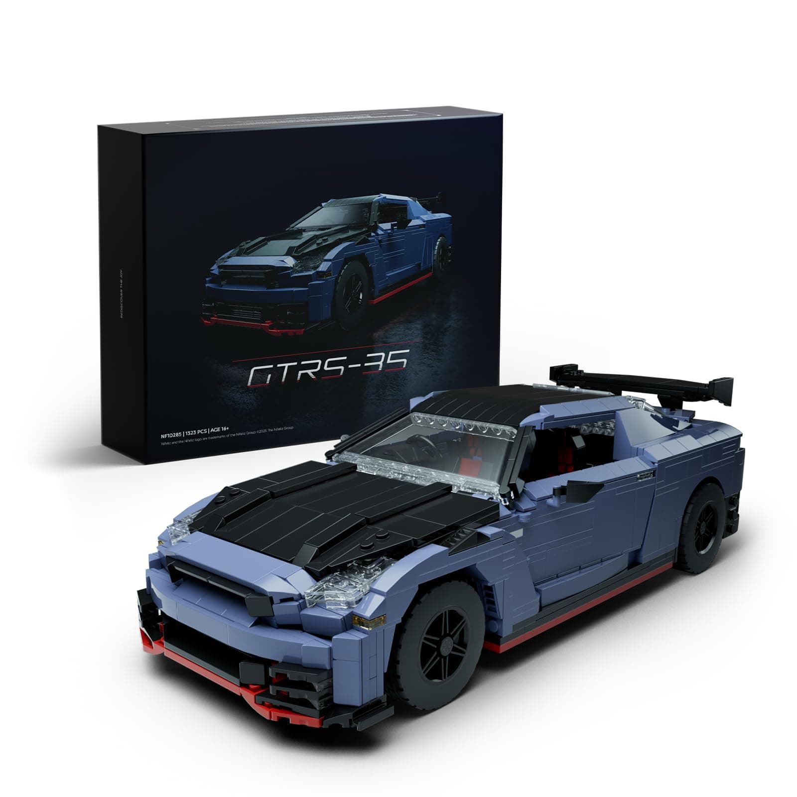 Nifeliz GTRS-35 Sports Car Building Set, 1:14 Scale Collectible Car Model Kit for Display, Gift for Adult Car Enthusiasts (NF10285)