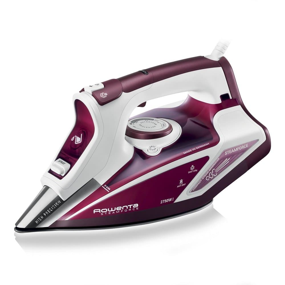 Rowenta Steam Force Steam Iron DW9230 - White and Red [Energy Class A]