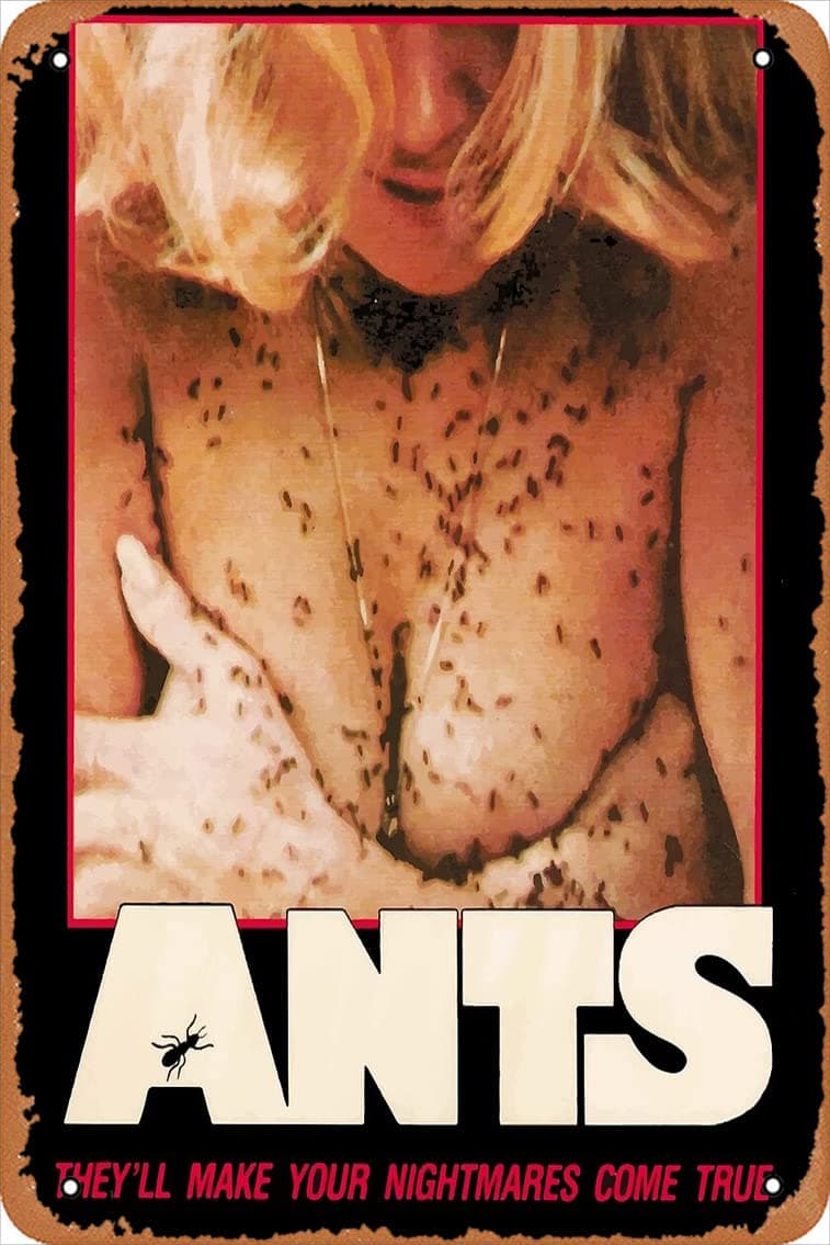Yzixulet Ants Photographic Print Vintage 8" x 12" Metal Tin Sign Funny Man Cave Decor