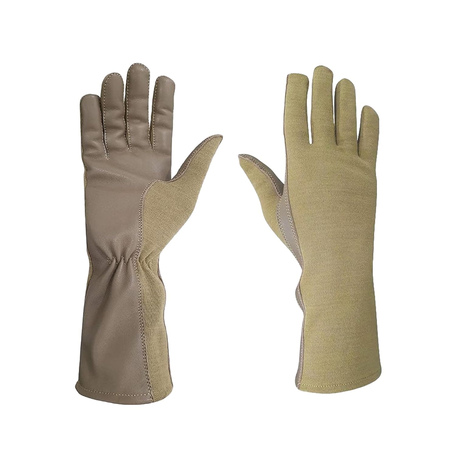 Nomex Flight Gloves, Leather Work Gloves for Men, Soft Durable Sheep Skin Leather Driving, Flying, Gardening Hunting Gloves