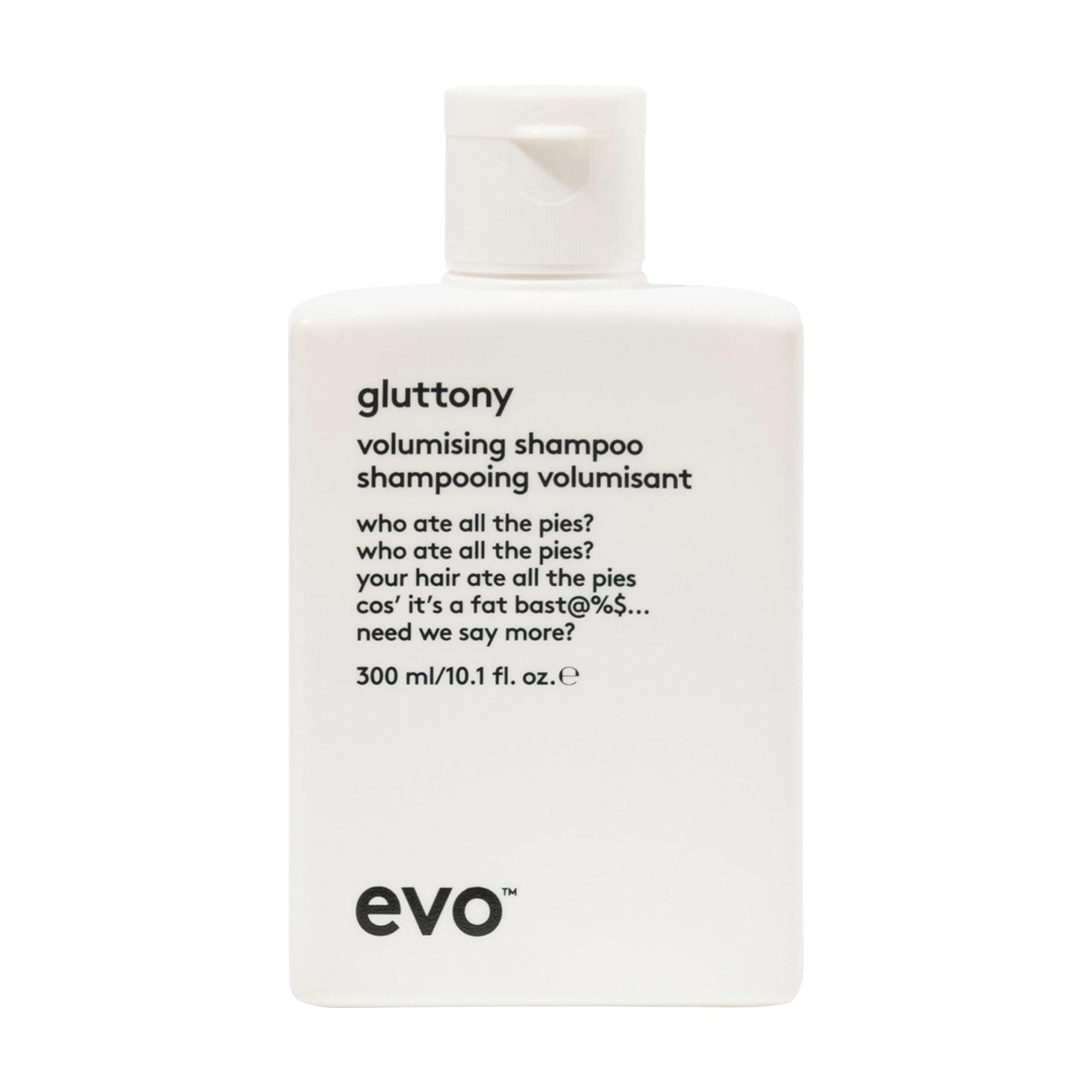 EVO Gluttony Volumising Shampoo - Volumizing Shampoo For All Types Of Hair - Adds Lift, Body Shine, Strength & Elasticity