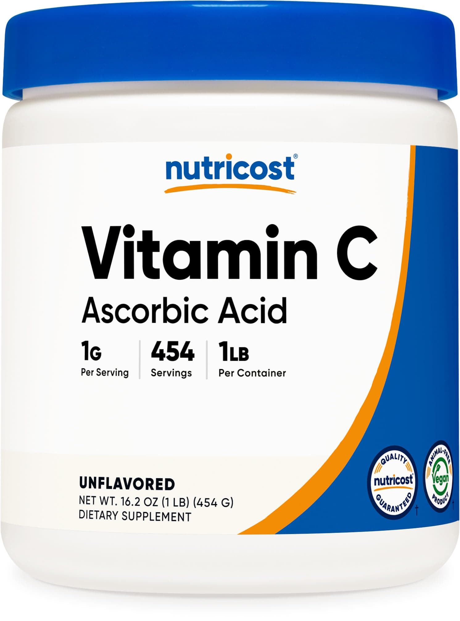 Nutricost Pure Ascorbic Acid Powder (Vitamin C) 1LB