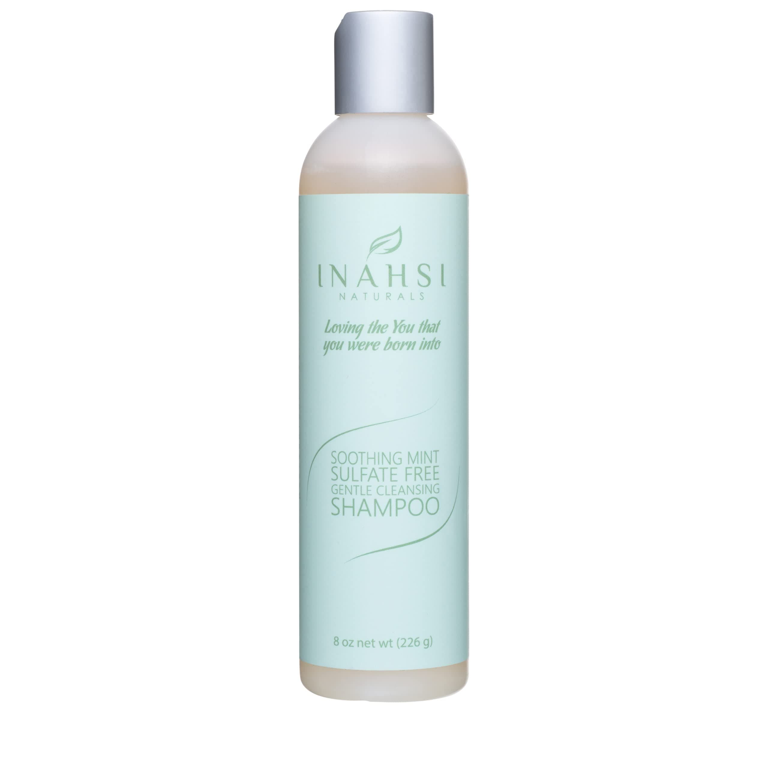 Soothing Mint Gentle Cleansing Shampoo | Hair Shampoo for Men, Women, Baby, or Kids with Curly Hair | Hair Products for Naturally Curly Hair 8 oz | Made in the USA