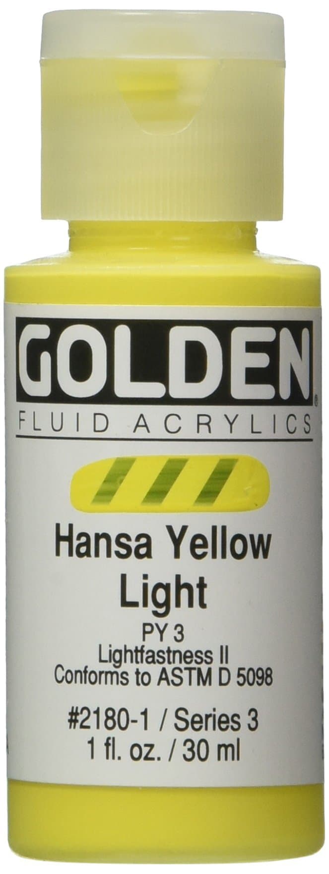 Golden Fluid Acrylic Paint 1 Ounce-Hansa Yellow Light