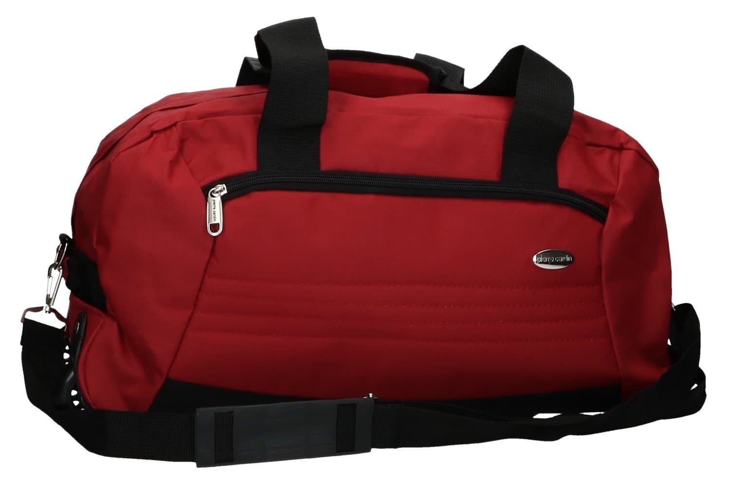 Gym bag PIERRE CARDIN red duffel travel with trolley VM29