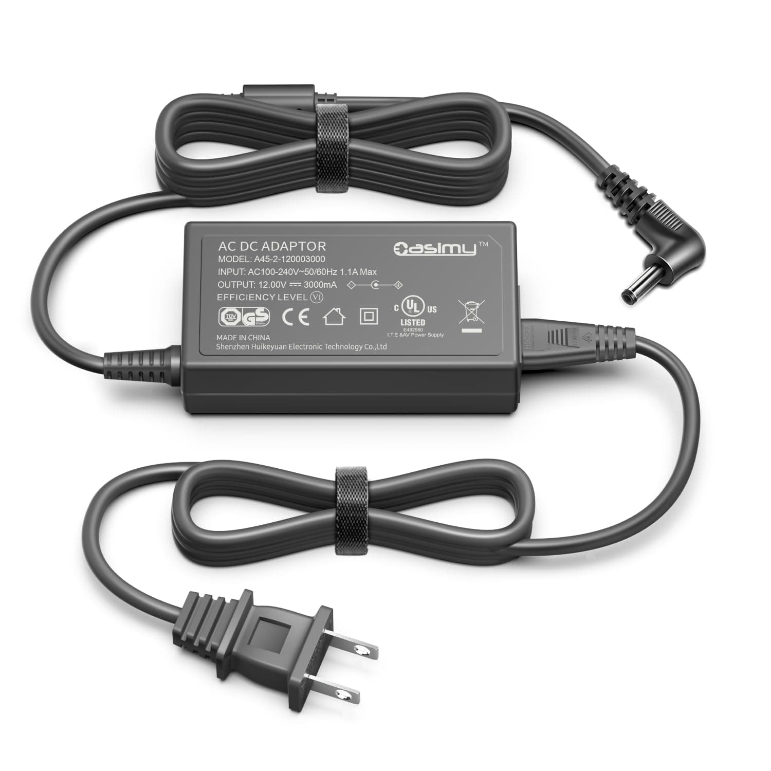 12V Drawing Tablet Adapter Compatible With Huion KAMVAS 22 Plus, Pro 24, Pro 20(2019), GS2201, GS2202, GT-240 Pen Graphics Tablet Display Screen K36V120300E2 Charger Power Cord Supply