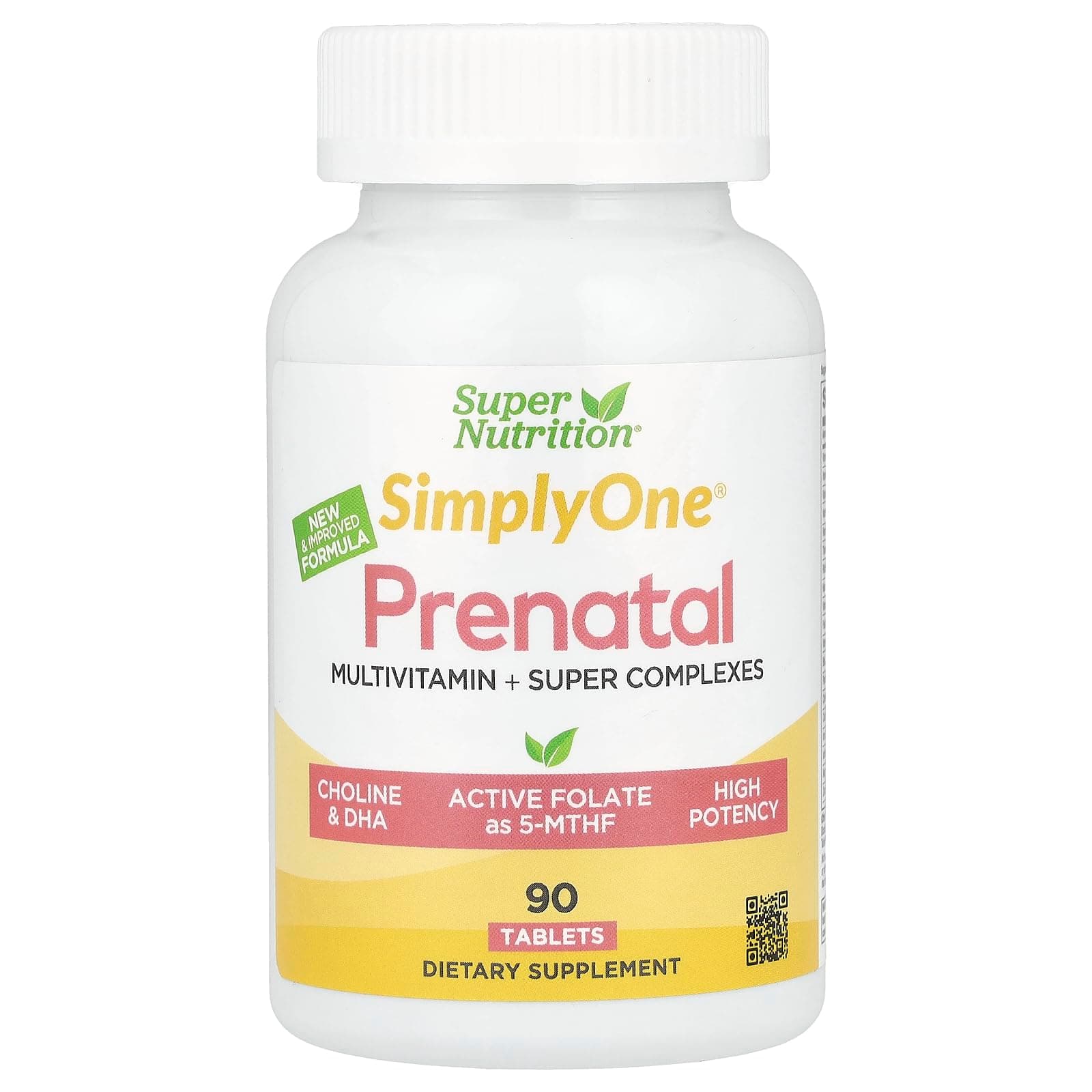 Super Nutrition Simply One®, Prenatal Multivitamin with Super Greens & Spices, 90 Tablets