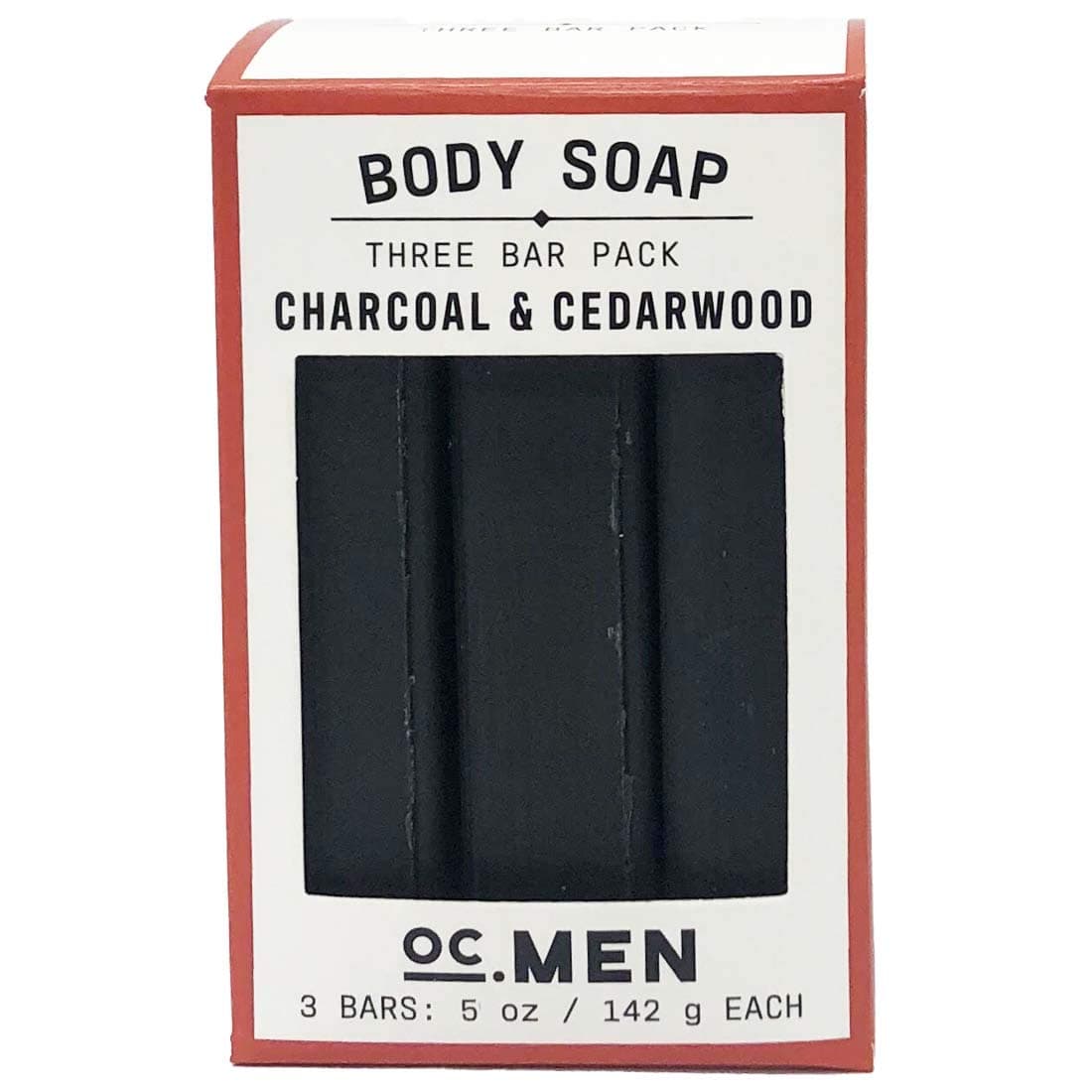 Olivia CareActivated Charcoal Cedarwood Bar Soap 3 Pack Set – 100% Natural & Organic – For Face & Body - Deep Clean, Exfoliate, Moisturize & Hydrate - Amazing Masculine Fragrance - 3 X 5 OZ