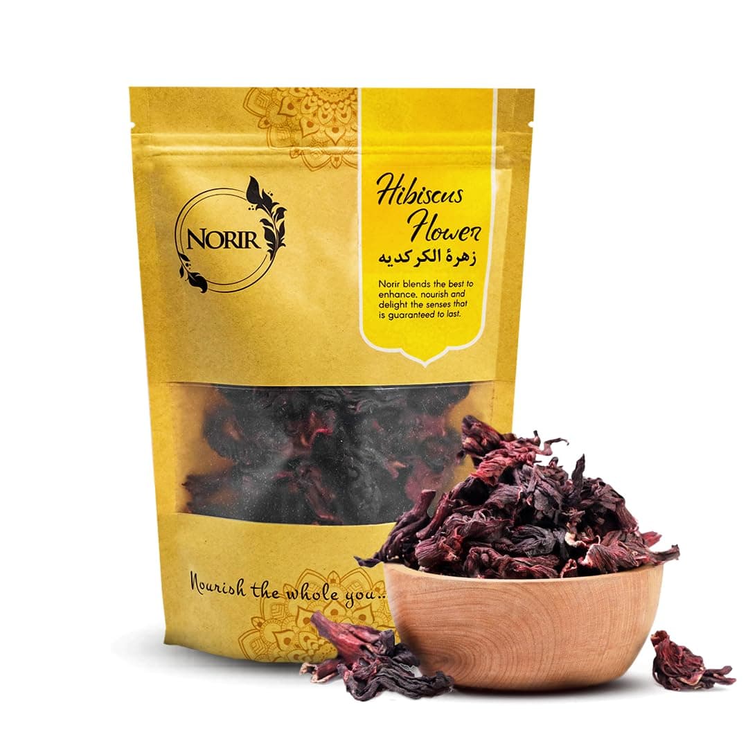 100% Natural, Sun-Dried Hibiscus Flower 75g | Pure & Raw | Herbal Tea,Supports Blood Pressure, Skin Glow, Menstrual Pain Relief, and Immunity