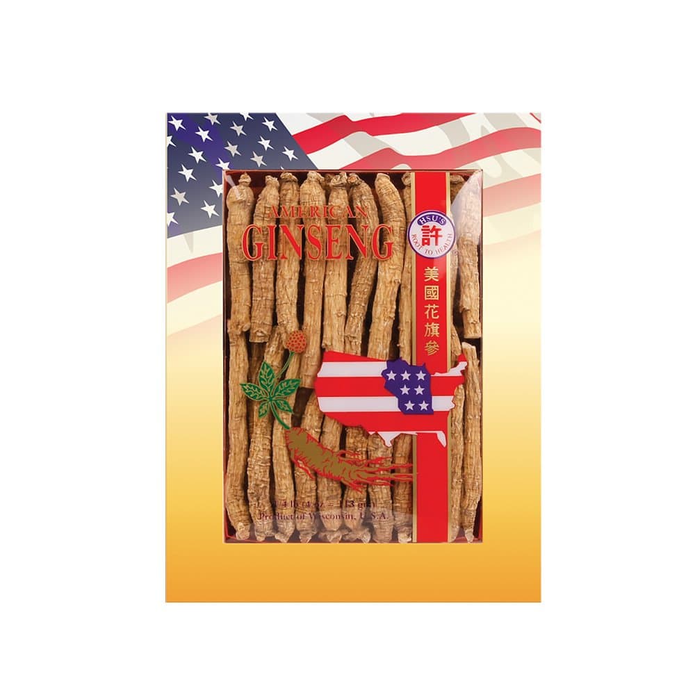 Hsu's Ginseng – Premium Wisconsin American Long Roots for Tea, Soup & Gifts – Fresh, Farm-Grown, 100% Pure, Non-GMO, No Additives-SM#2 (4 oz)
