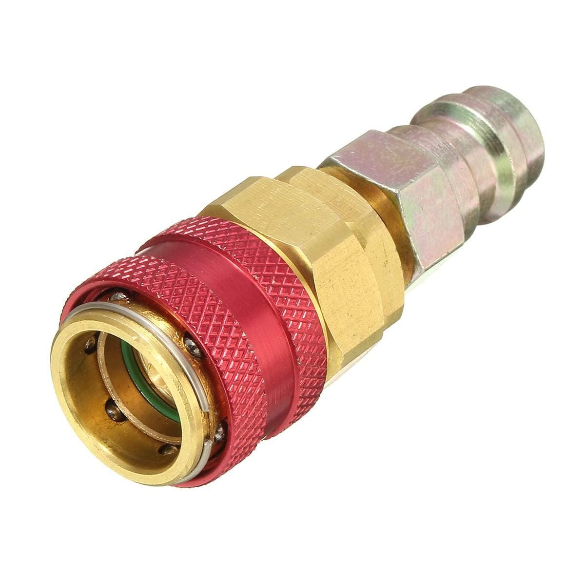 Carvicto - High Side Extension Adaptor for Ford/BMW/Audi High And Low R134A Quick Coupler Adapters Car Air-conditioning Quick Fitting