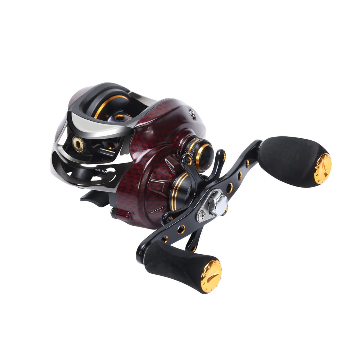 Fishdrops Upgrade Baitcasting Reel 17+1 Ball Bearings Left Hand Right Hand Bait Casting Fishing Reels Coil Gear Ratio 6.3:1 Baitcasting Reel (left)