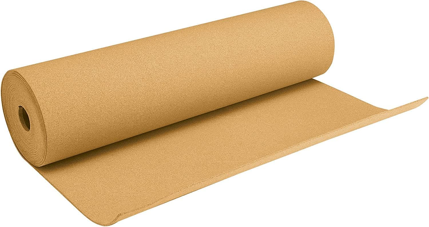 ybaymy 1M x 5M Cork Roll 6mm Thick Pinboard Cork Board Cork Tiles High Density Cork Sheet for Wood Frame Cork Notice Board,Walls, Pin Boards, Noticeboard Bulletin Wooden Frame