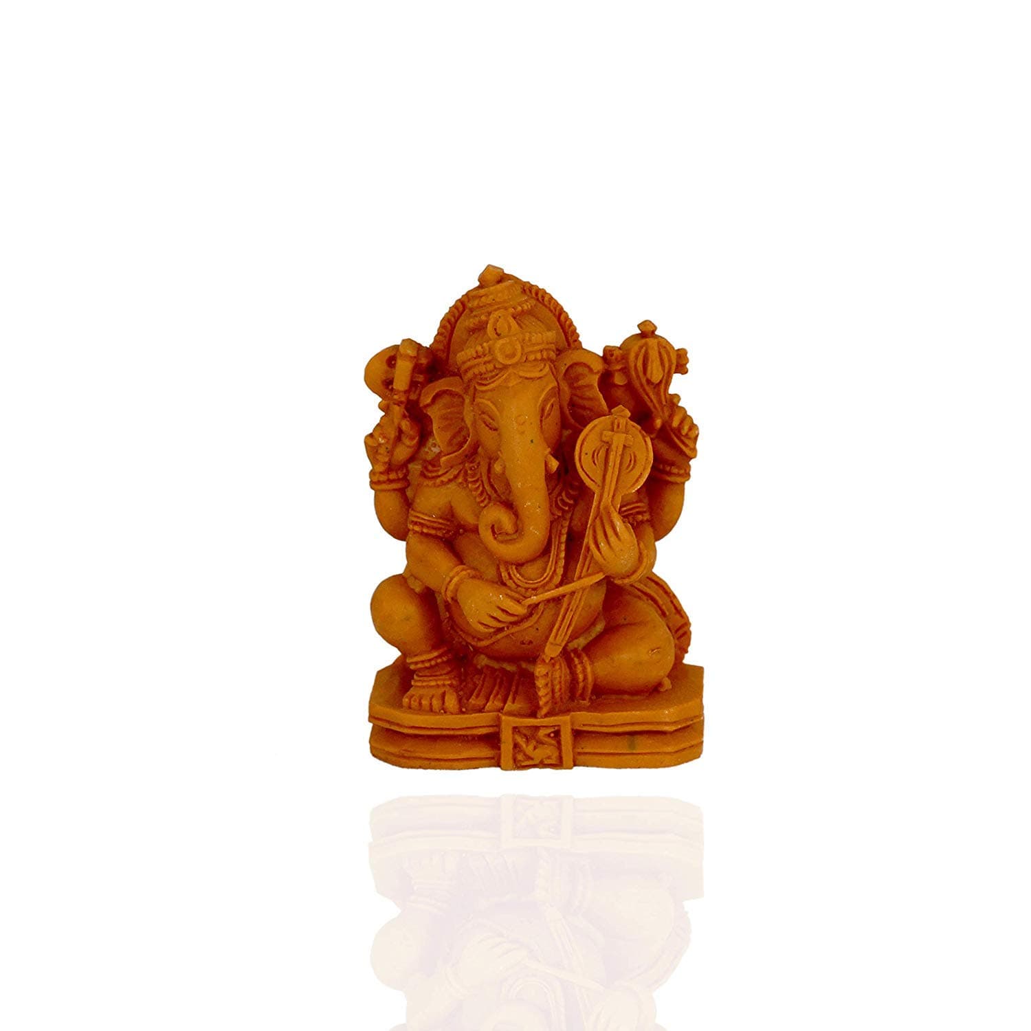 Lord Ganesha Ganesh Ganpati Car Dashboard Idol Hindu Figurine Showpiece Poly Resin God Decor Statue Sculpture Decorative Gift Indian Multi Gift / 2.5 inch