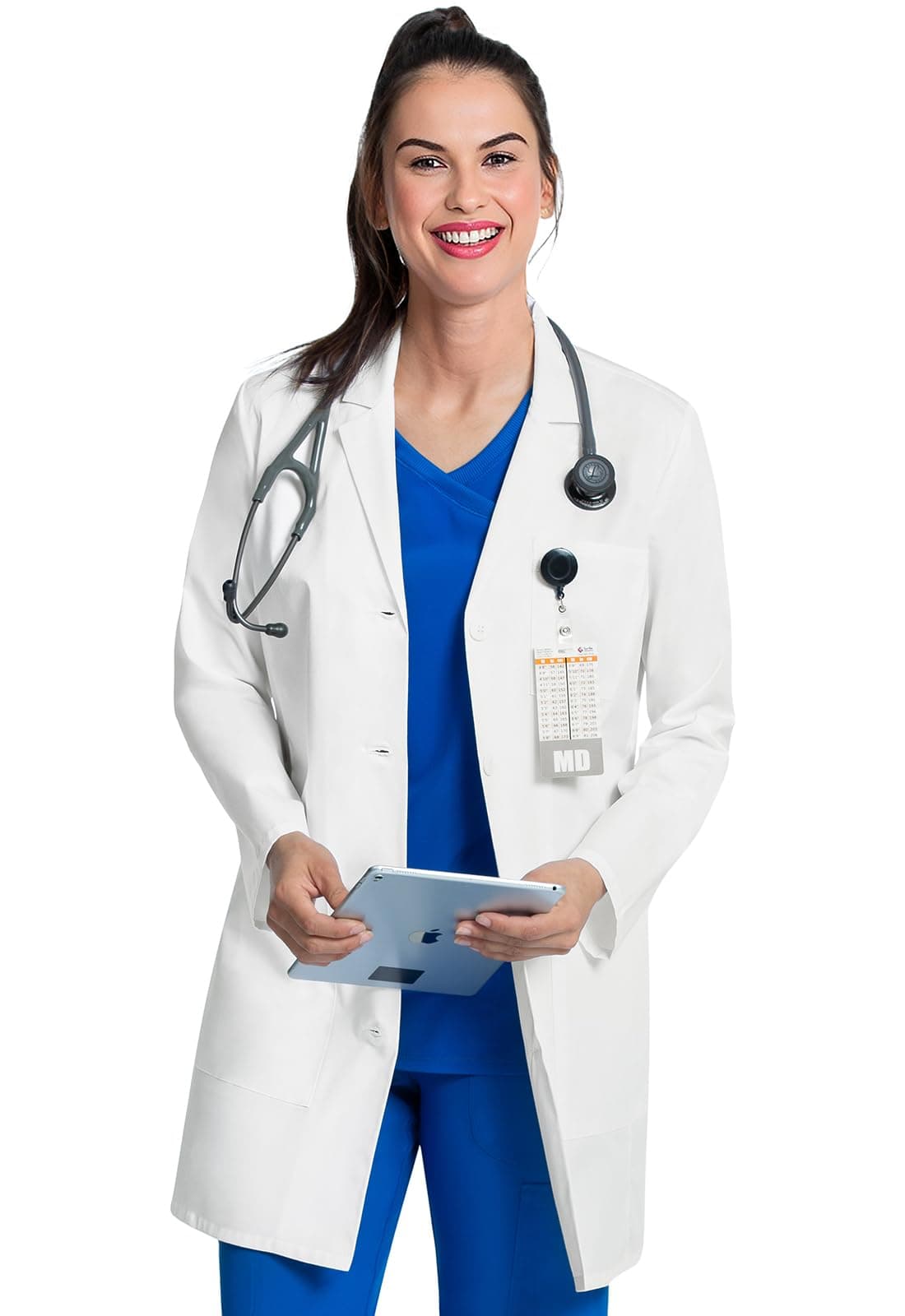 CHEROKEE Project Lab Women's 33" Lab Coat, CK452, XS, White