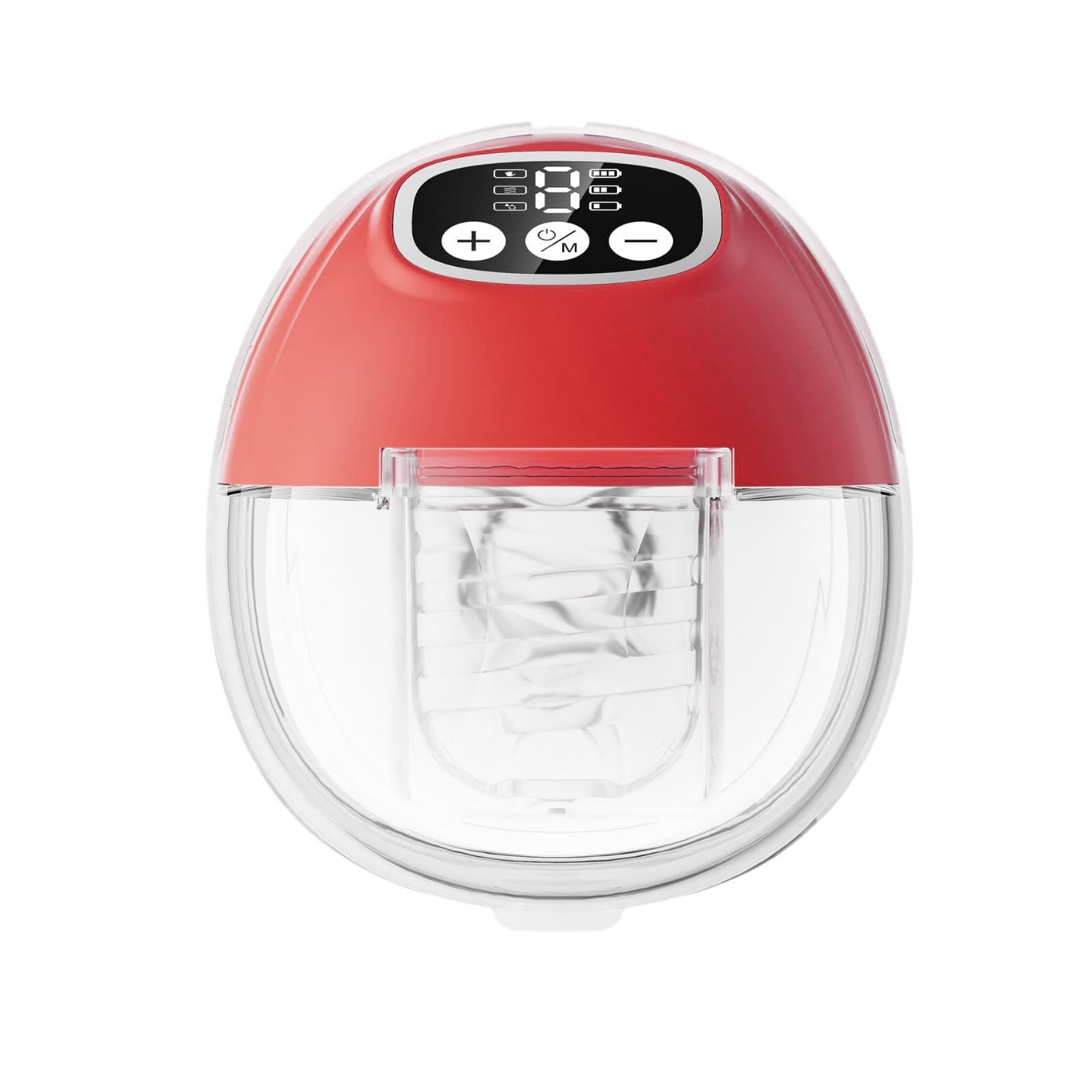 - Breast Pump Wearable, 450mmHg Strong Suction, Low Noise, 3 Modes & 9 Suction Levels with 19 & 21 MM Flange, Smart Display, 1500 Mah battery, Automatic Electric Milk Feeding Pumping Machine for Mothers, pink