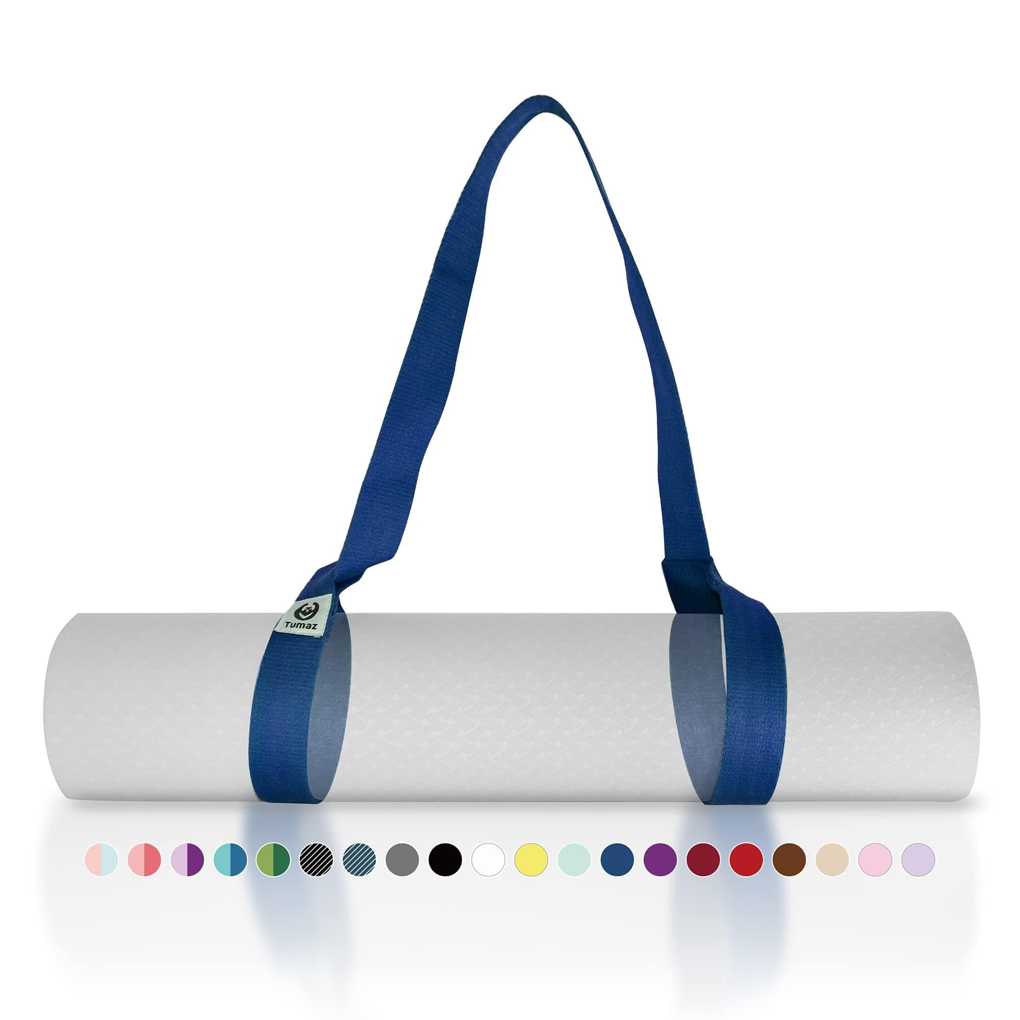 Yoga Mat Strap [MAT NOT Included] (2 Sizes) with Extra Thick & Comfy Delicate Texture, Adjustable Yoga Mat Carrier