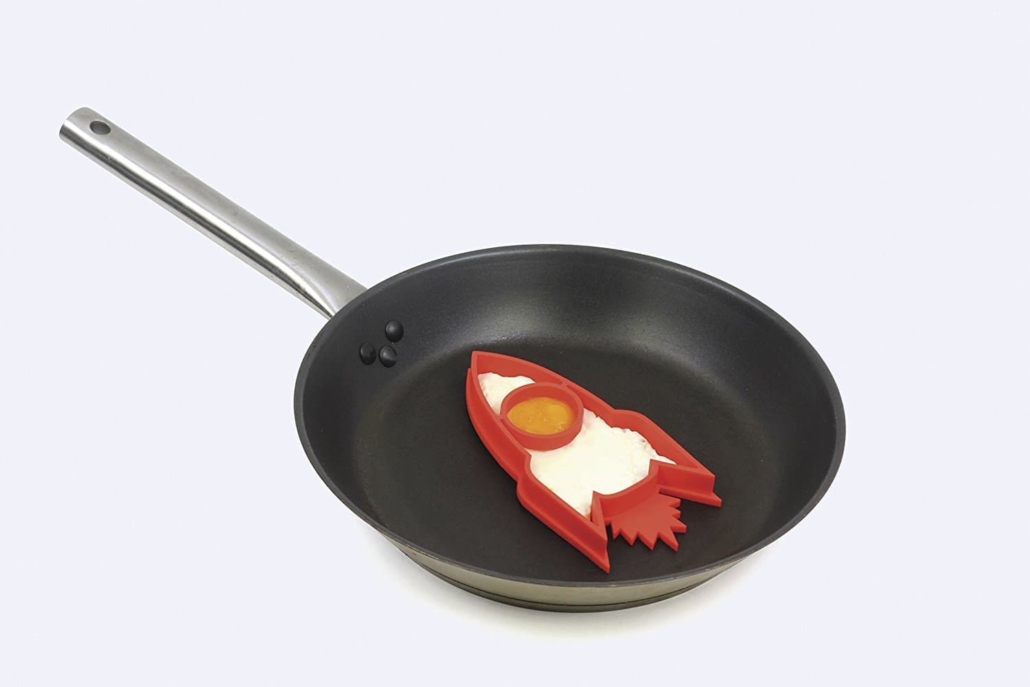 Silicone Egg Ring Mold - Make Rocket Shaped Fried Eggs for Kids - Food-Safe