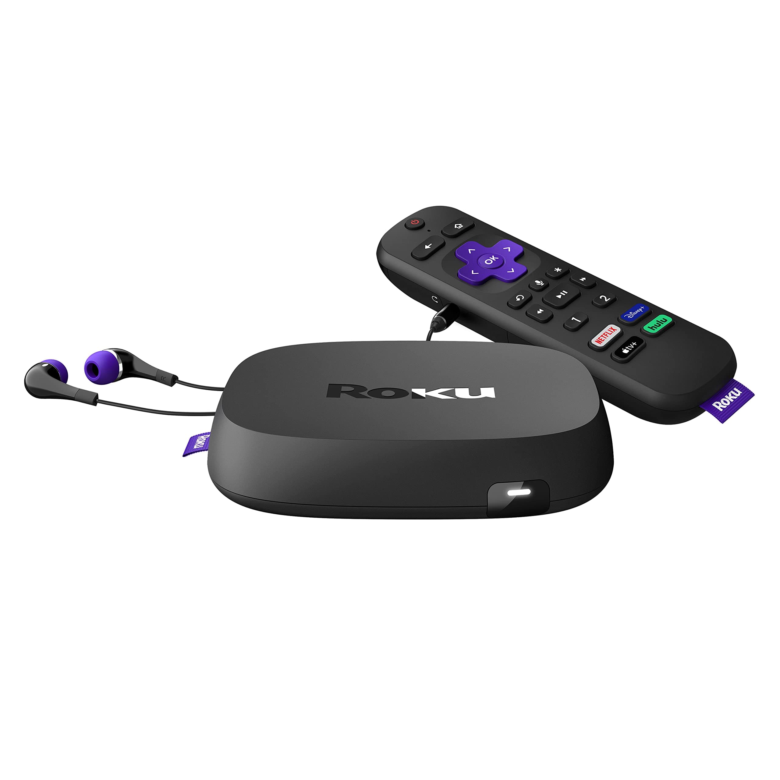 Ultra | Streaming Device HD/4K/HDR/Dolby Vision with Dolby Atmos, Bluetooth Streaming, and Roku Voice Remote with Headphone Jack and Personal Shortcuts, includes Premium HDMI® Cable