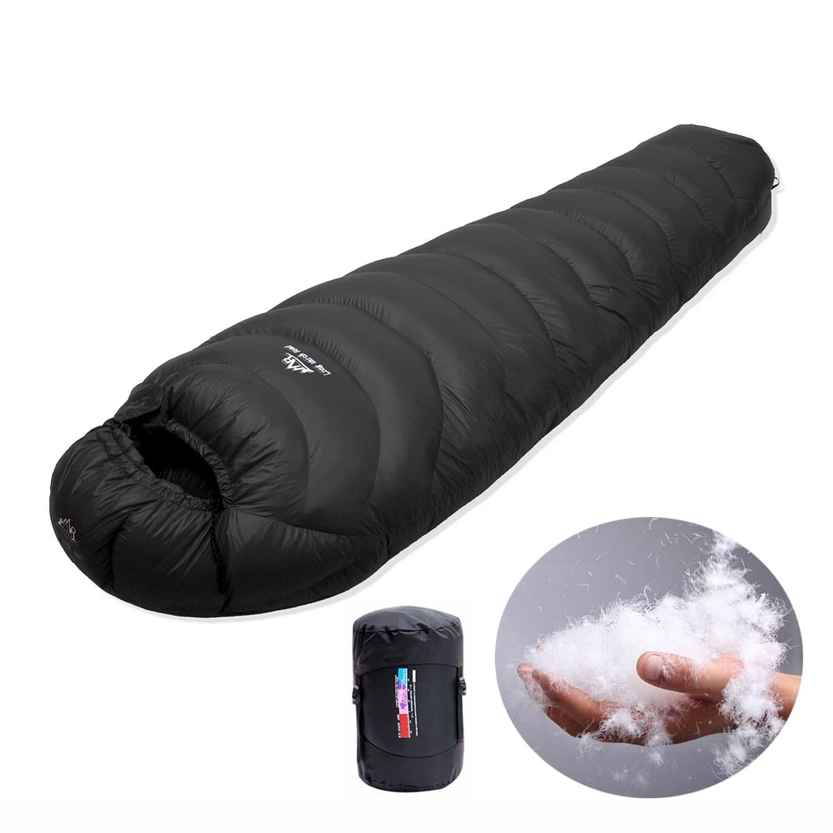 LMR Outdoors Summit 14°F Ultralight Mummy Down Sleeping Bag for Camping & Backpacking with Compression Sack,3 Season,Hiking