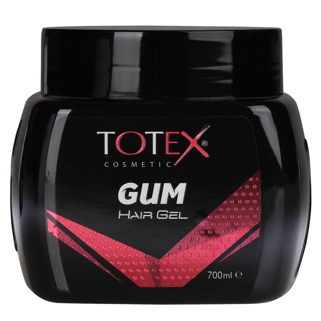 Totex Hair Styling GumGel | Gummy Ultra Strong Edge Control Red Gel For Men Woman Afro Hair Braiding 700 ml