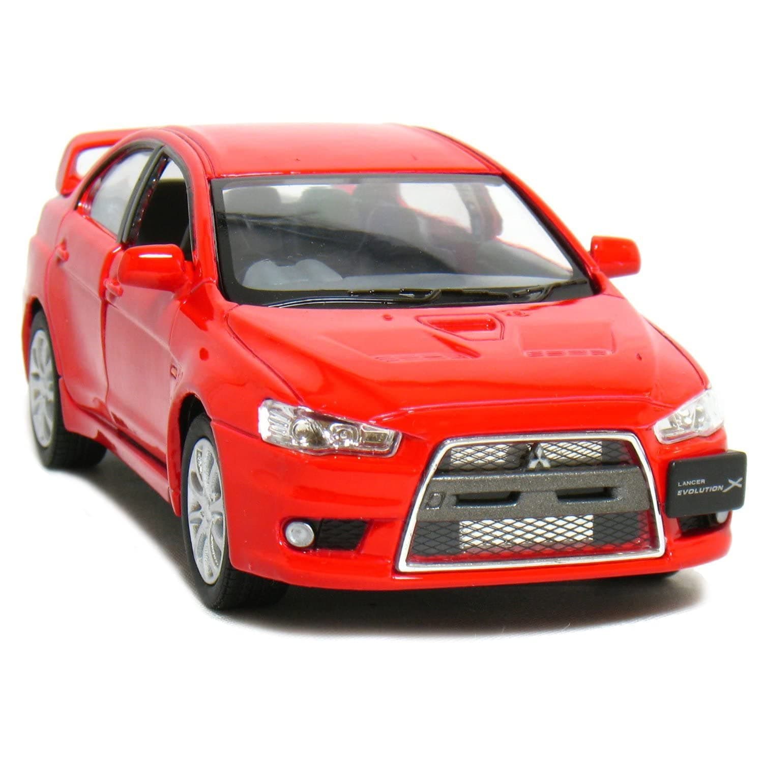 KiNSMART - 2008 Mitsubishi Lancer Evolution X 1:36 Scale 5" Die Cast Metal Model Toy Car (Red)
