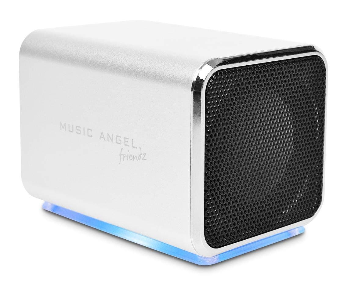 Music Angel Friendz Portable Speaker (Silver)