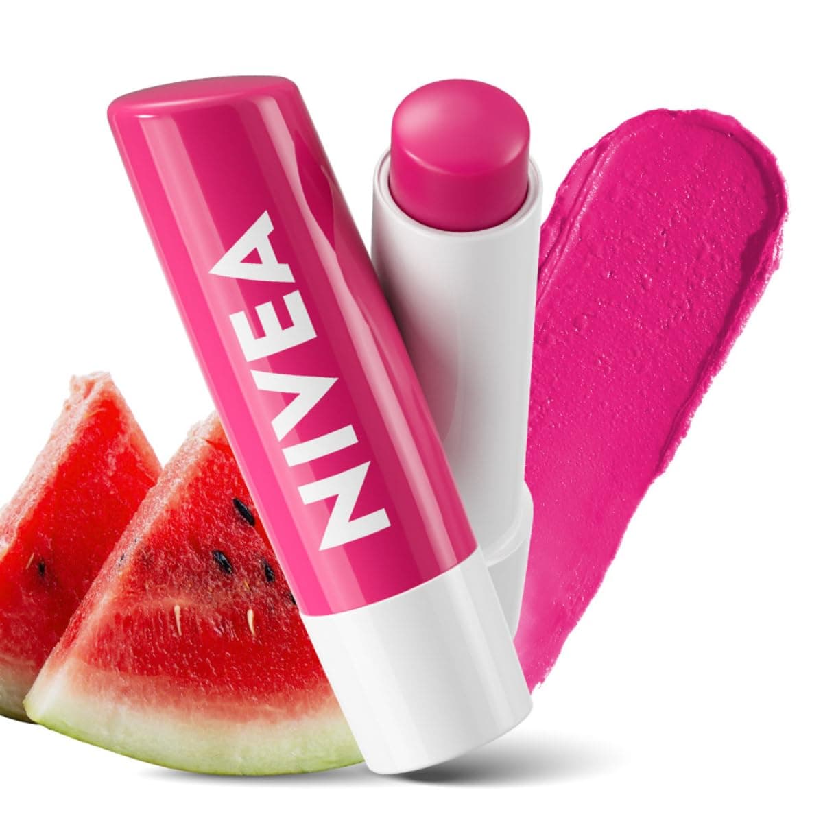 Watermelon Shine 4.8g Lip Balm|24 H Melt in Moisture Formula|Natural Oils|Glossy Finish,4.8 g (Pack of 1)