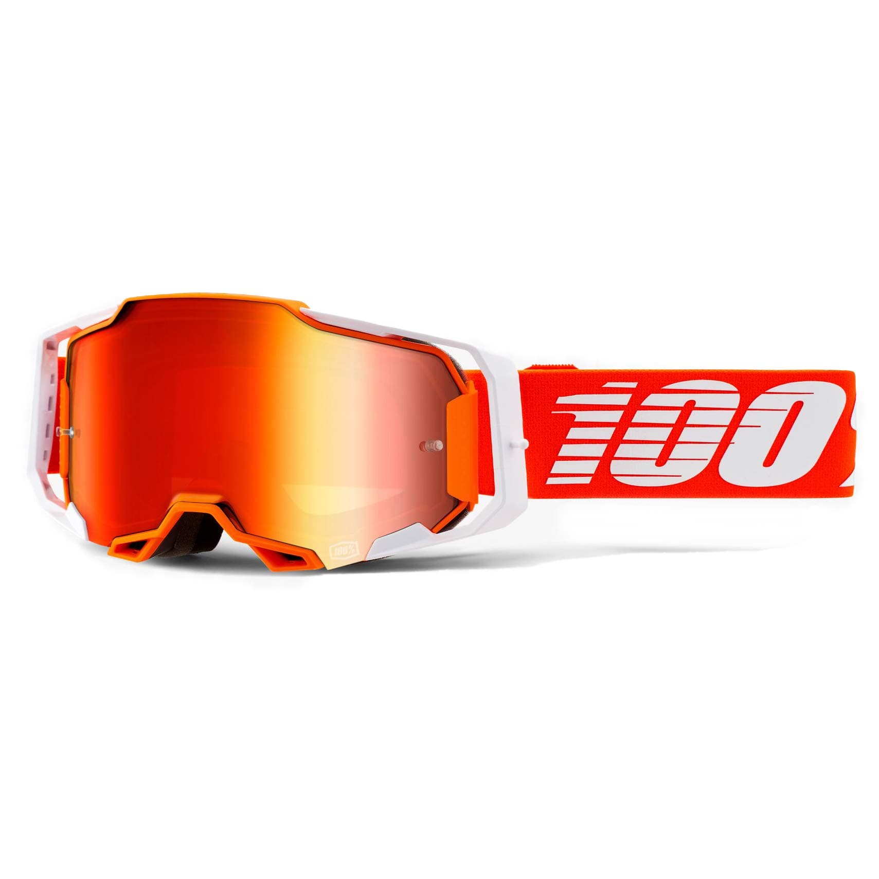 100% Armega Regal Goggles w/Mirror Red Lens