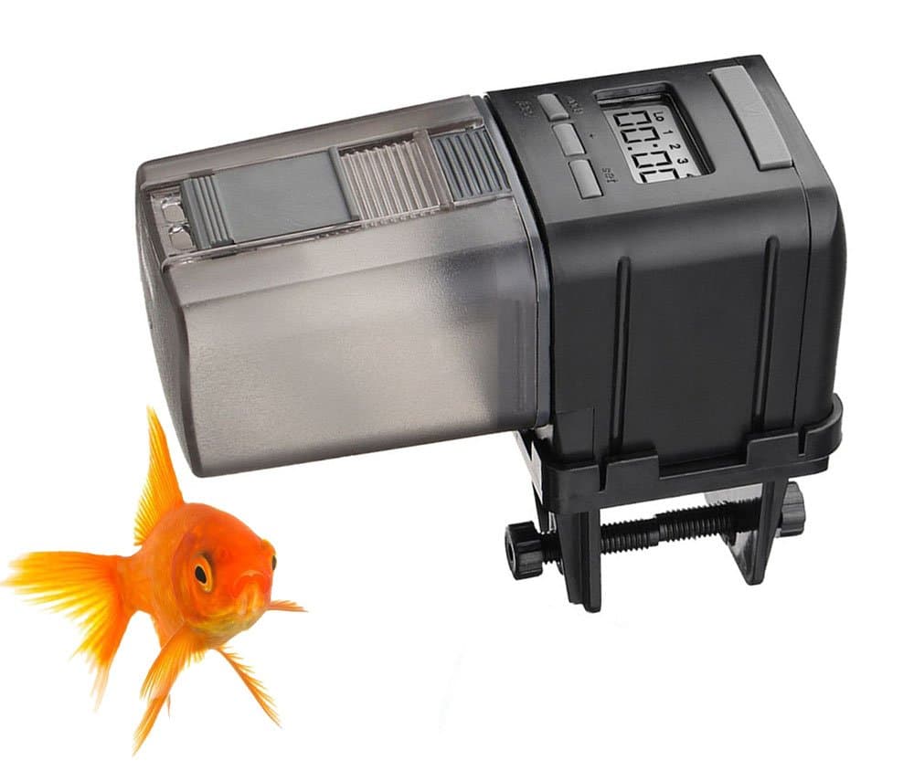 Amicc Aquarium Automatic Timer Tank Pond Auto Feeder Fish Food Feeder