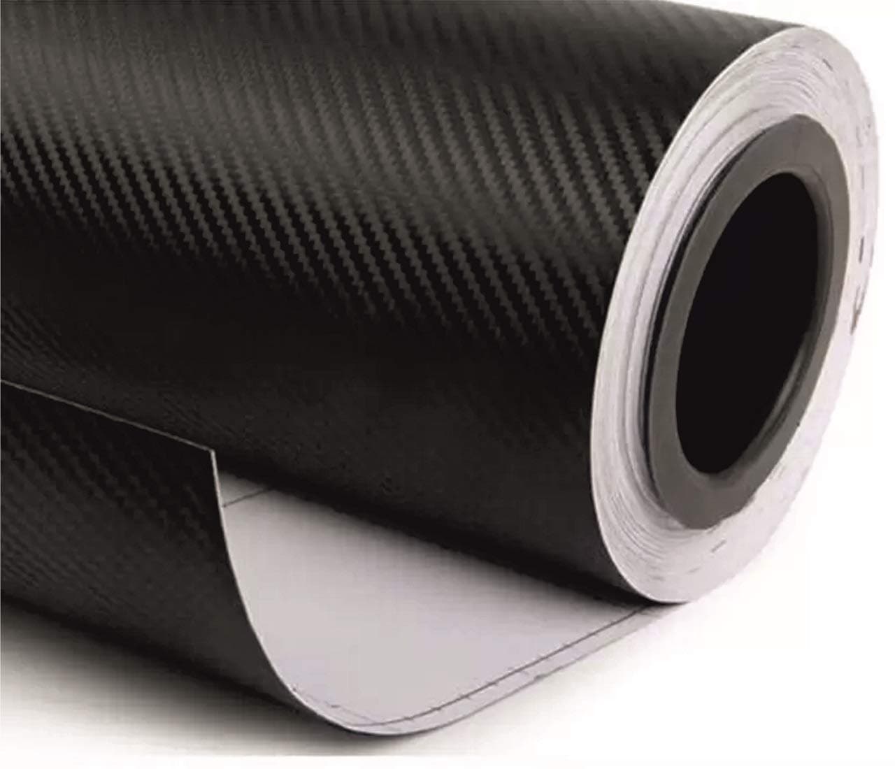 agog Vinyl Twill-Weave Matte Design Furniture Car Roll Film Sticker, Black, self adhesive