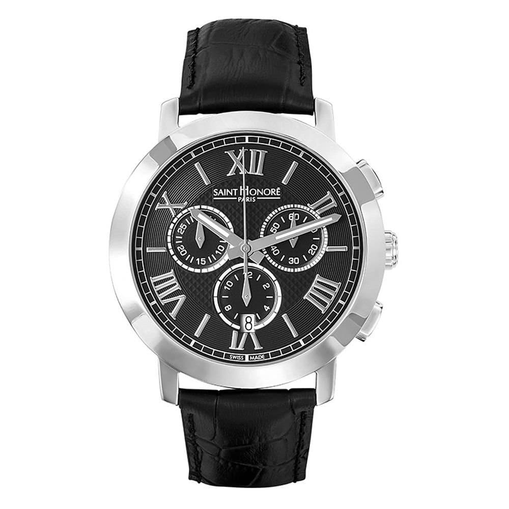 Saint Honoré Men's Analogue Quartz Watch with Leather Strap 8860201NRFN
