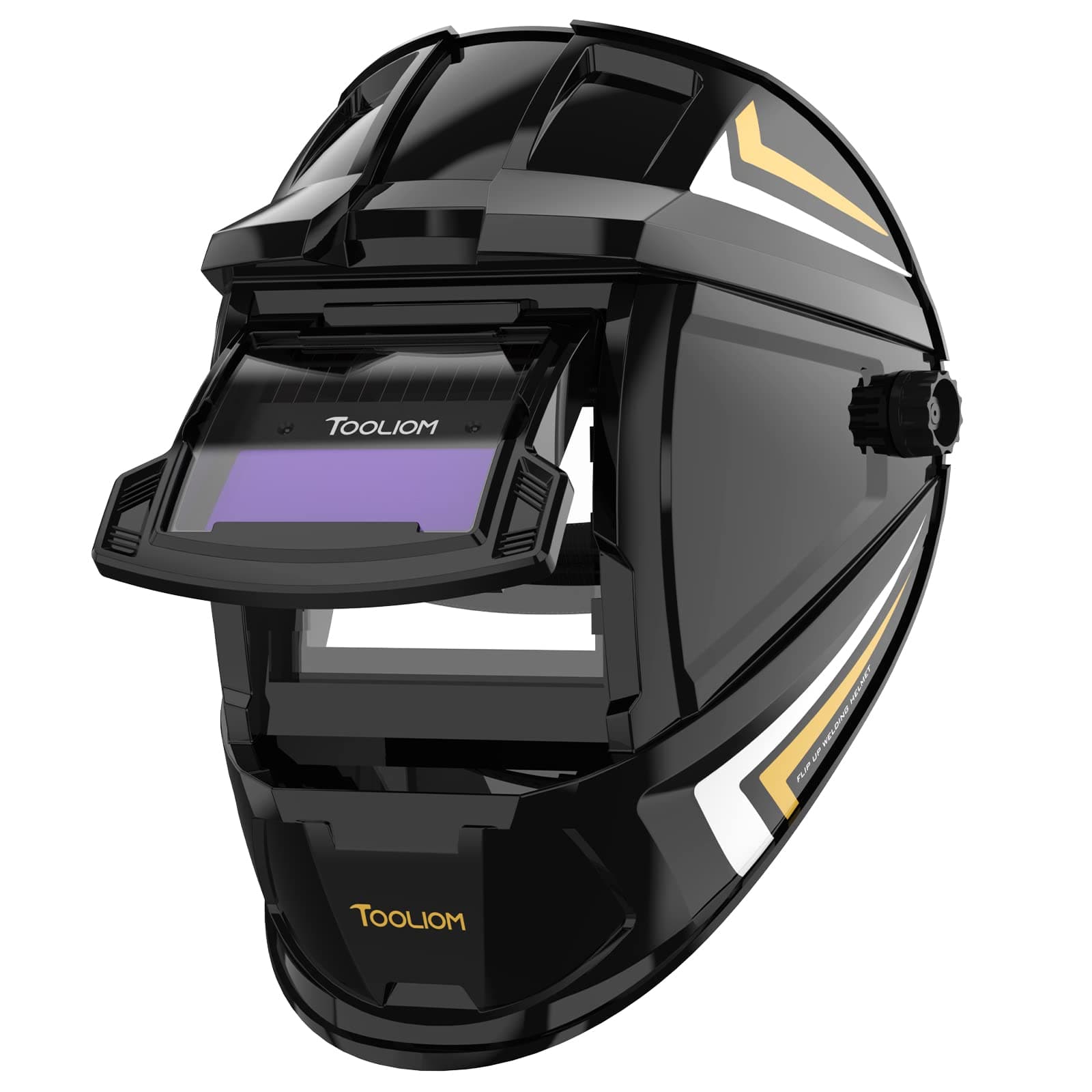Flip Up Welding Helmet 3.64 x 1.67 inch Auto Darkening Clamshell Welding Mask True Color Lift Front Welding Hood