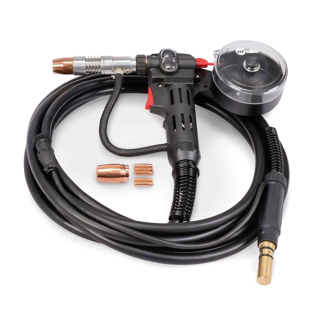 Spoolmate 150 Spool Gun - 150A MIG Welder Spool Gun for Aluminum, Steel & Stainless Steel - Aluminum Spool Gun Welder with 20-Ft Cable, Nozzle & Extra Contact Tips - Ideal for Light Fabricators