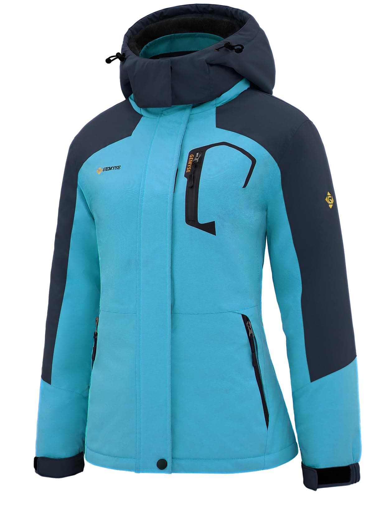 Women's Ski Snow Jacket Warm Winter Waterproof Coat Snowboard Rain Jacket Hooded Windproof Windbreaker