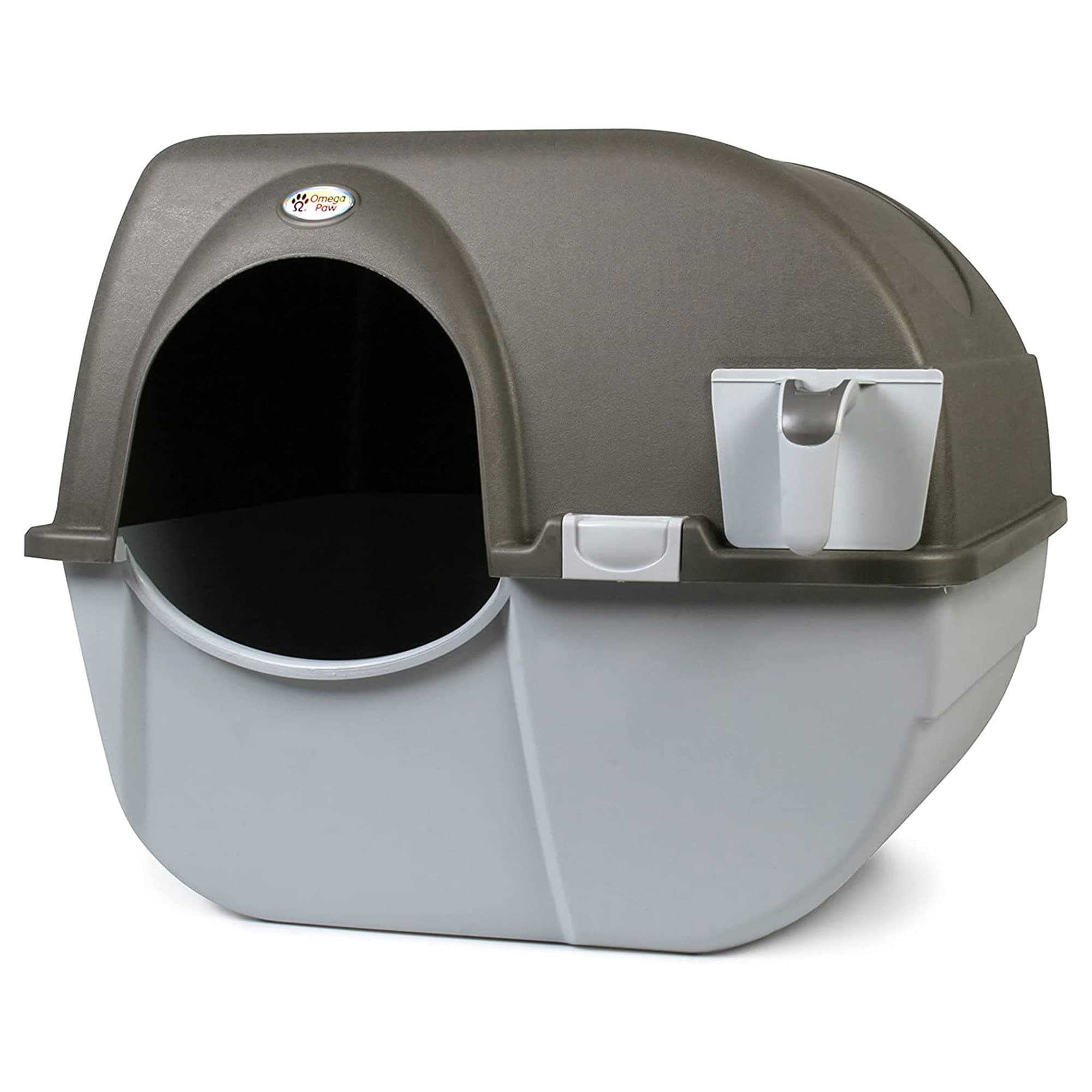Omega Paw Roll 'n Clean Litter Box Large Generation 5.0,Grey,NRA20-1V5.0