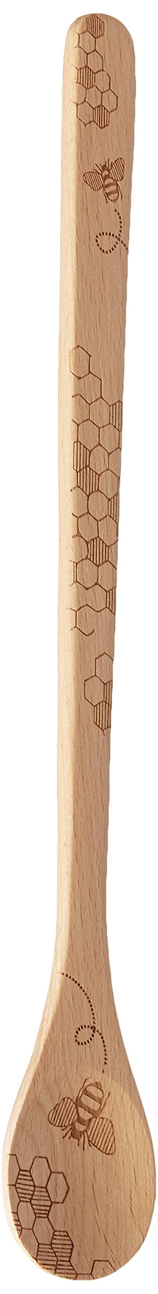 Talisman DesignsLaser Etched Beechwood Tasting Spoon | Honey Bee Design | Cooking Spoon | Cute & Functional Kitchen Tool | Decorative Wooden Utensils