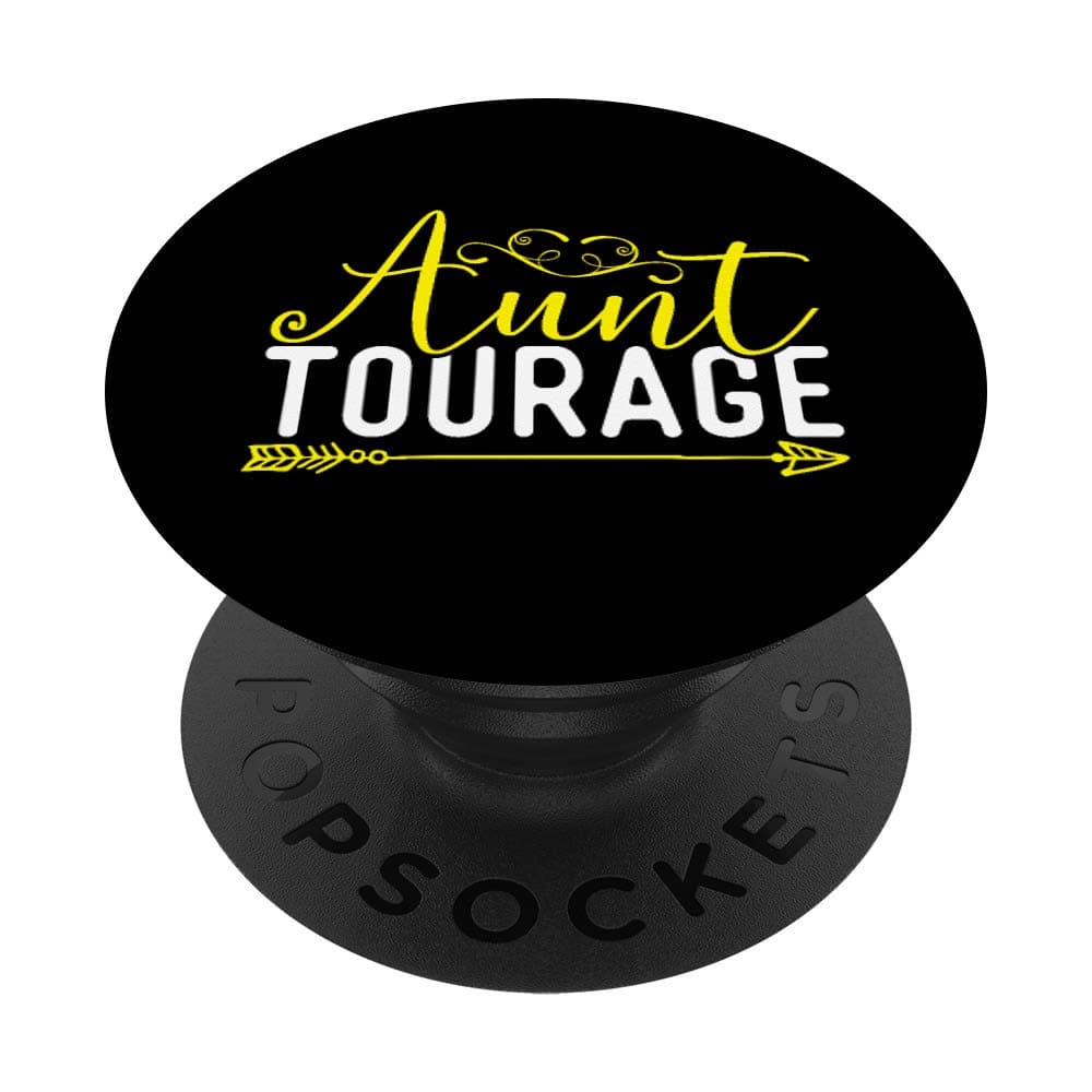 Aunt Tourage Auntourage Entourage Funny Soon To Be Auntie PopSockets PopGrip: Swappable Grip for Phones & Tablets