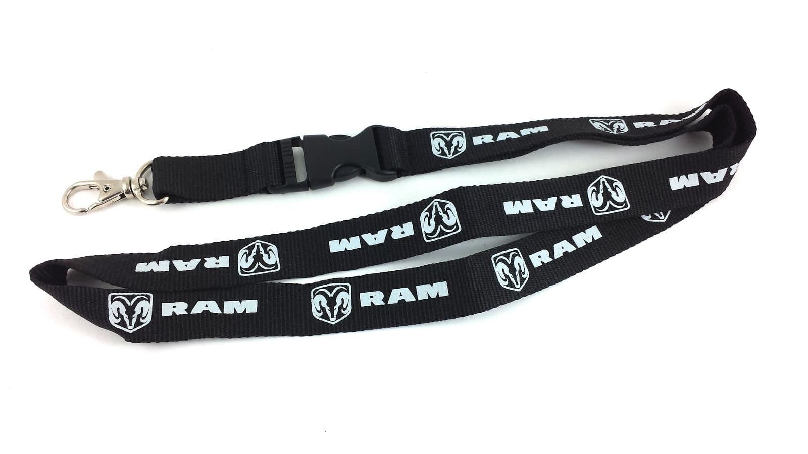 Dodge Ram Lanyard Keychain Black
