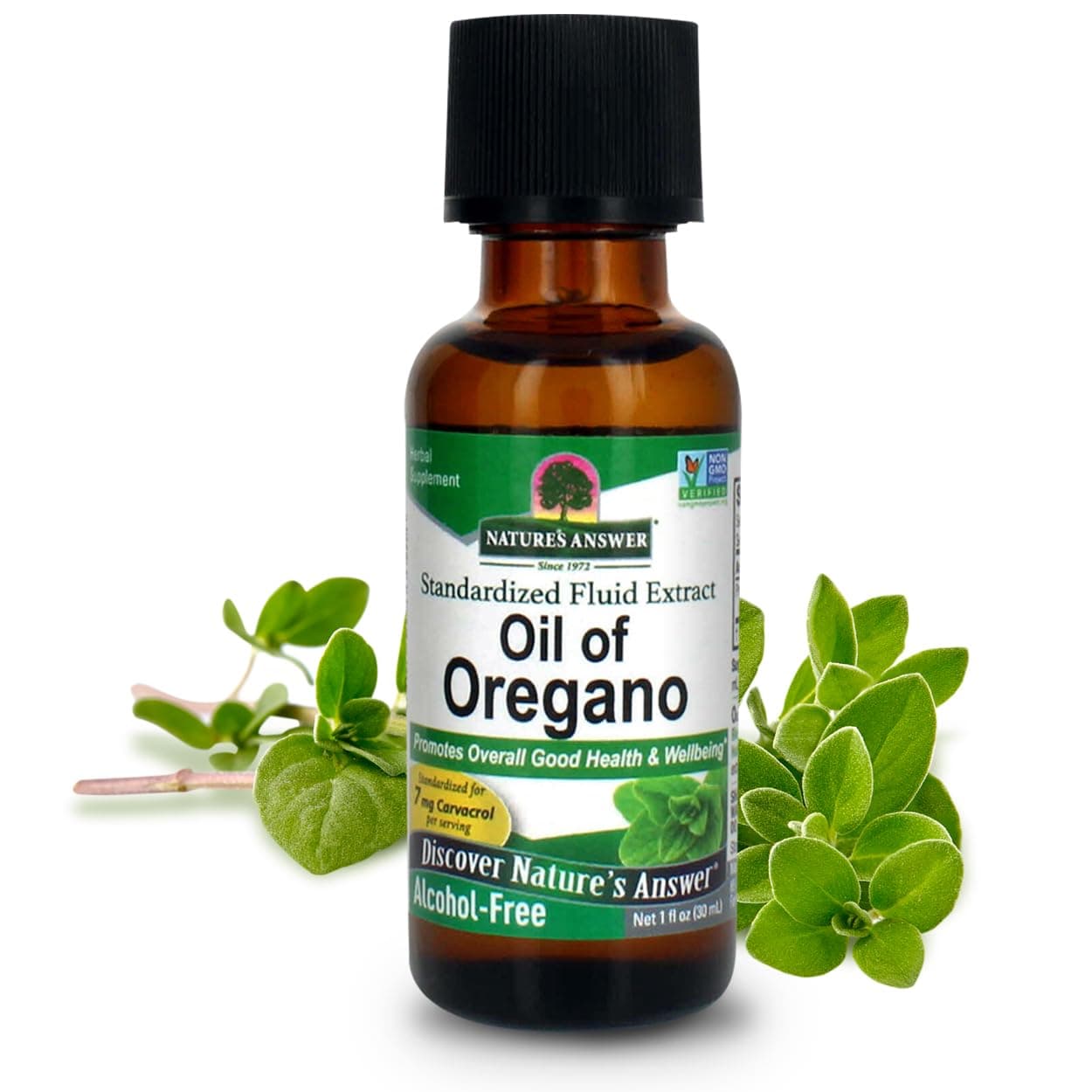 Nature's Answer Oil of Oregano Leaf | Supports Healthy Intestinal & Digestive Function| Promotes Overall Good Health and Wellness | Gluten-Free, Alcohol-Free & No Preservatives 1oz