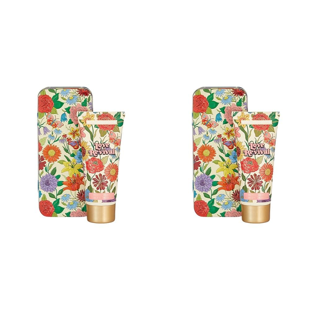 Heathcote & Ivory Love Revival-Hand Cream in Tin 100ml - Hydrating Hand Cream in Decorative Tin for Beautiful Hands (Pack of 2)