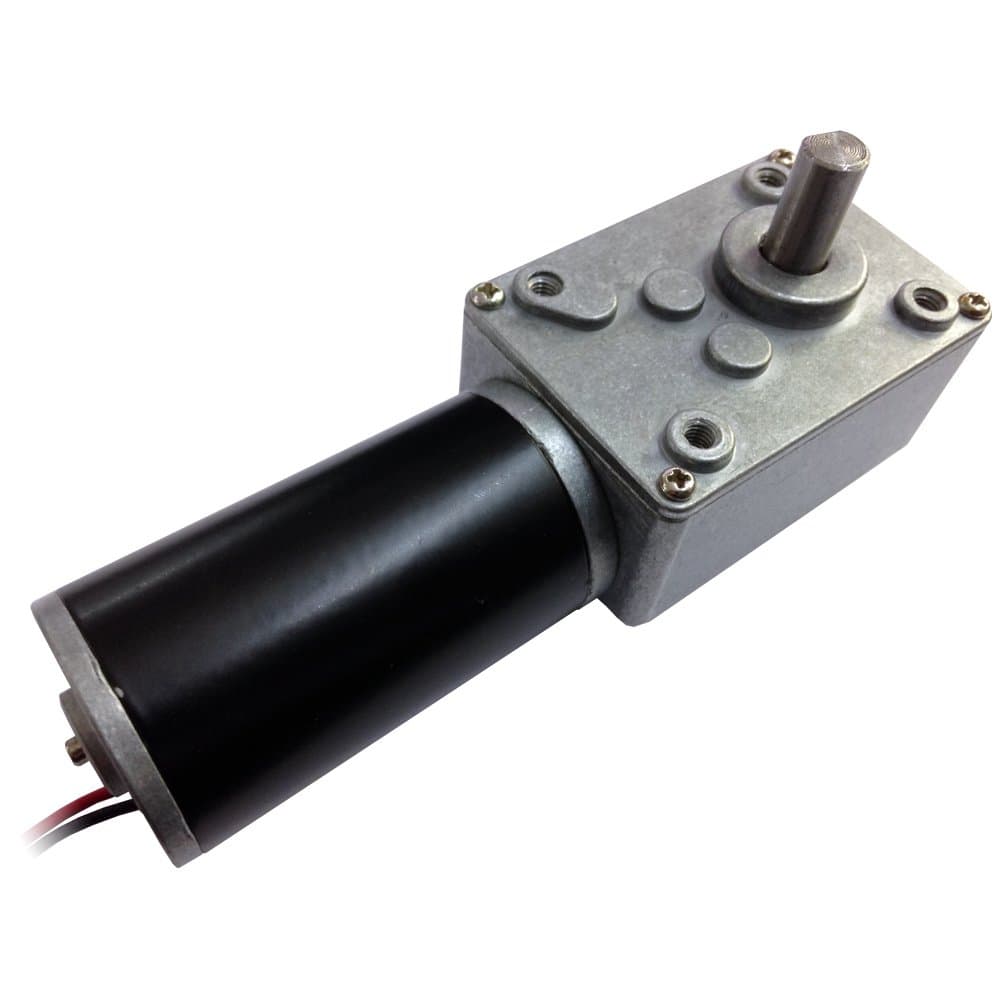TSINY 27rpm Low Rpm Small 12v DC Worm Electric Right Angle Gear Motor with 8mm Out Shaft by DC Worm Gear Motor