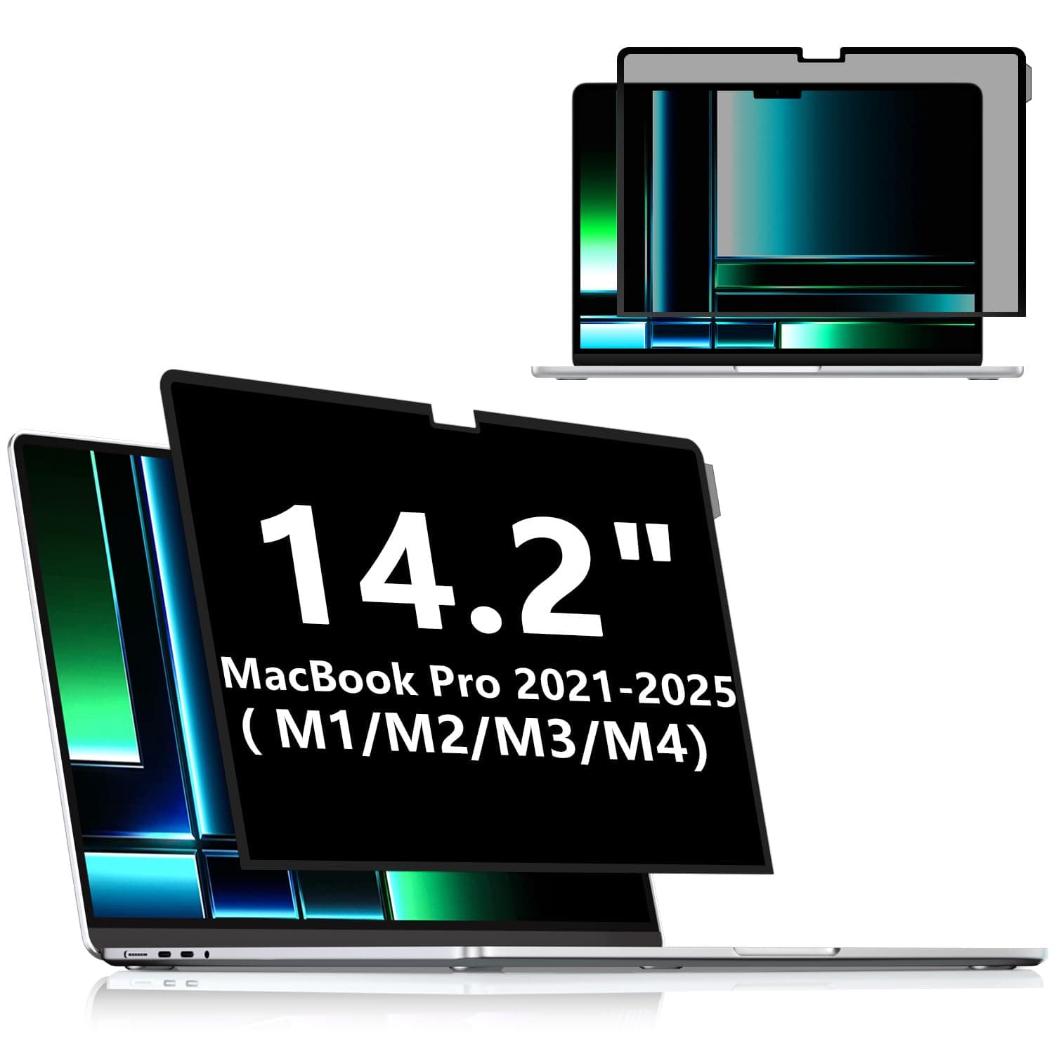 FILMEXT Privacy Screen for Macbook Pro 14 inch (2026-2021,M5 M4 M3 M2 M1), Removable Macbook pro 14.2" A3112 A3401 A2992 A2918 A2779 A2442 Privacy Laptop Screen Filter Anti-Spy/Anti-Glare/Eye Care