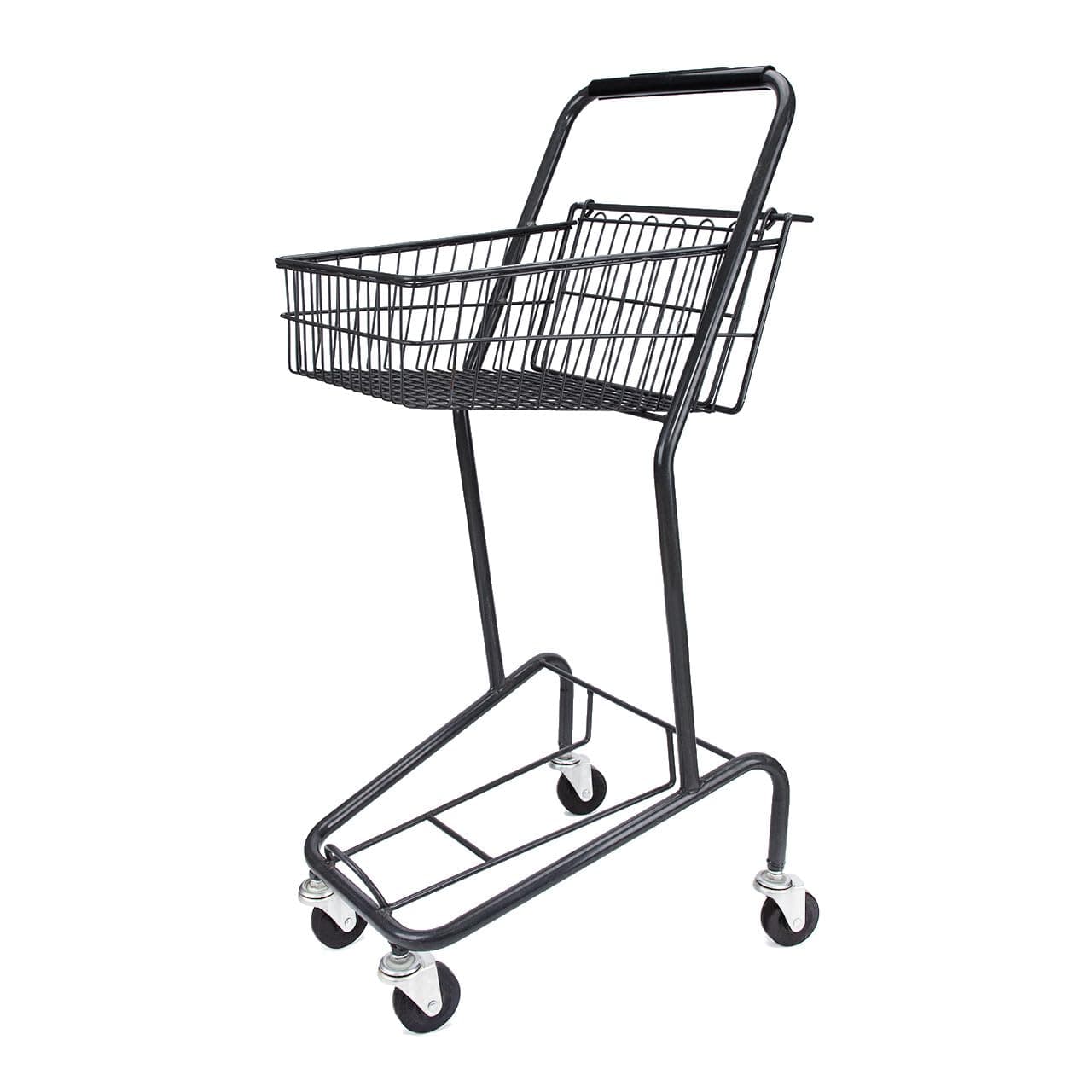 SSWBasics Mini Shopping Cart - 100 Pound Weight Capacity - Household Utility and Commercial Cart - Cart Basket is 15 1/2" and Tapers to 11 1/2" W - Great for Thrift, Retail, Pharmacy, and Home Use