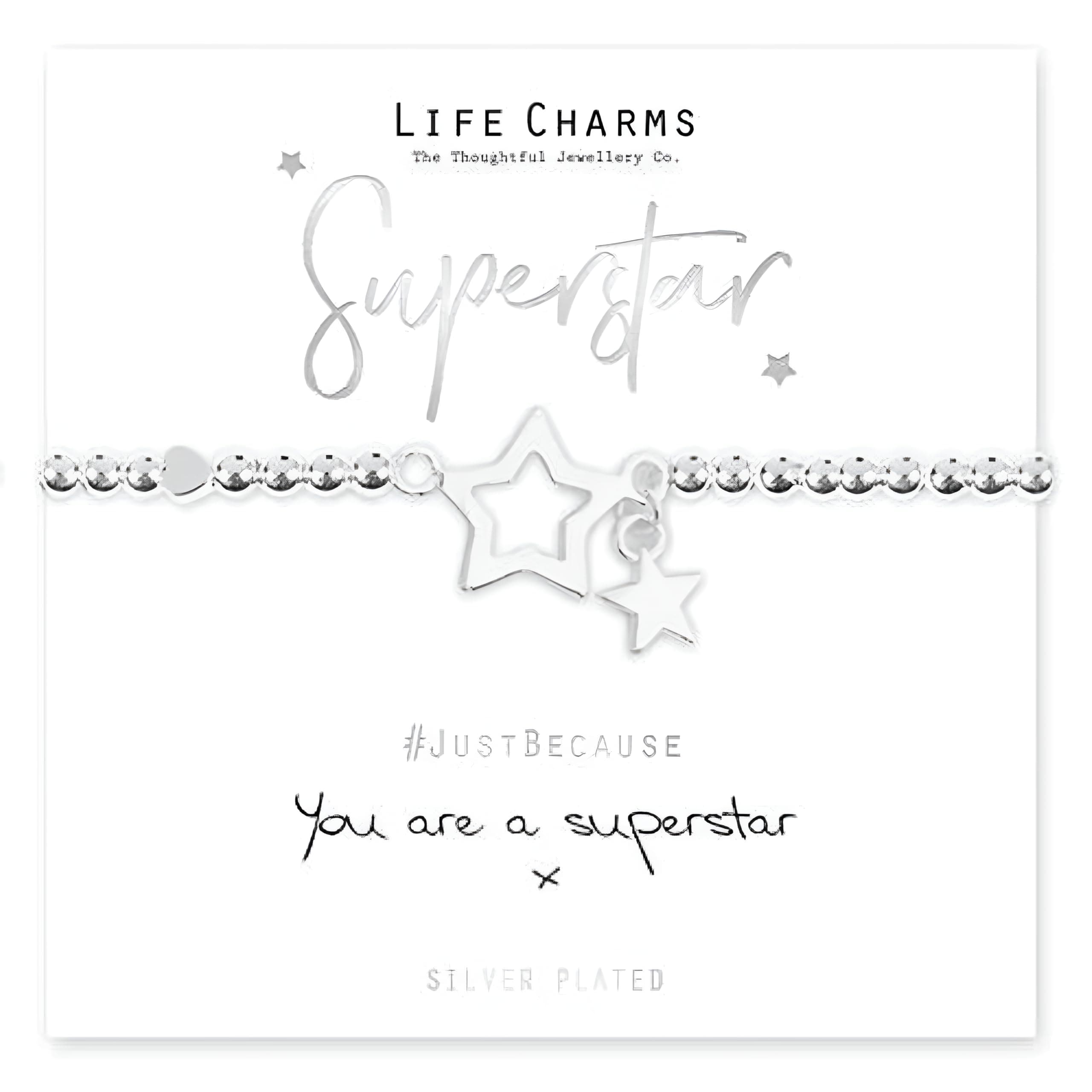 Women Jewellery Superstar Bracelet Wristband Ladies Gift Box