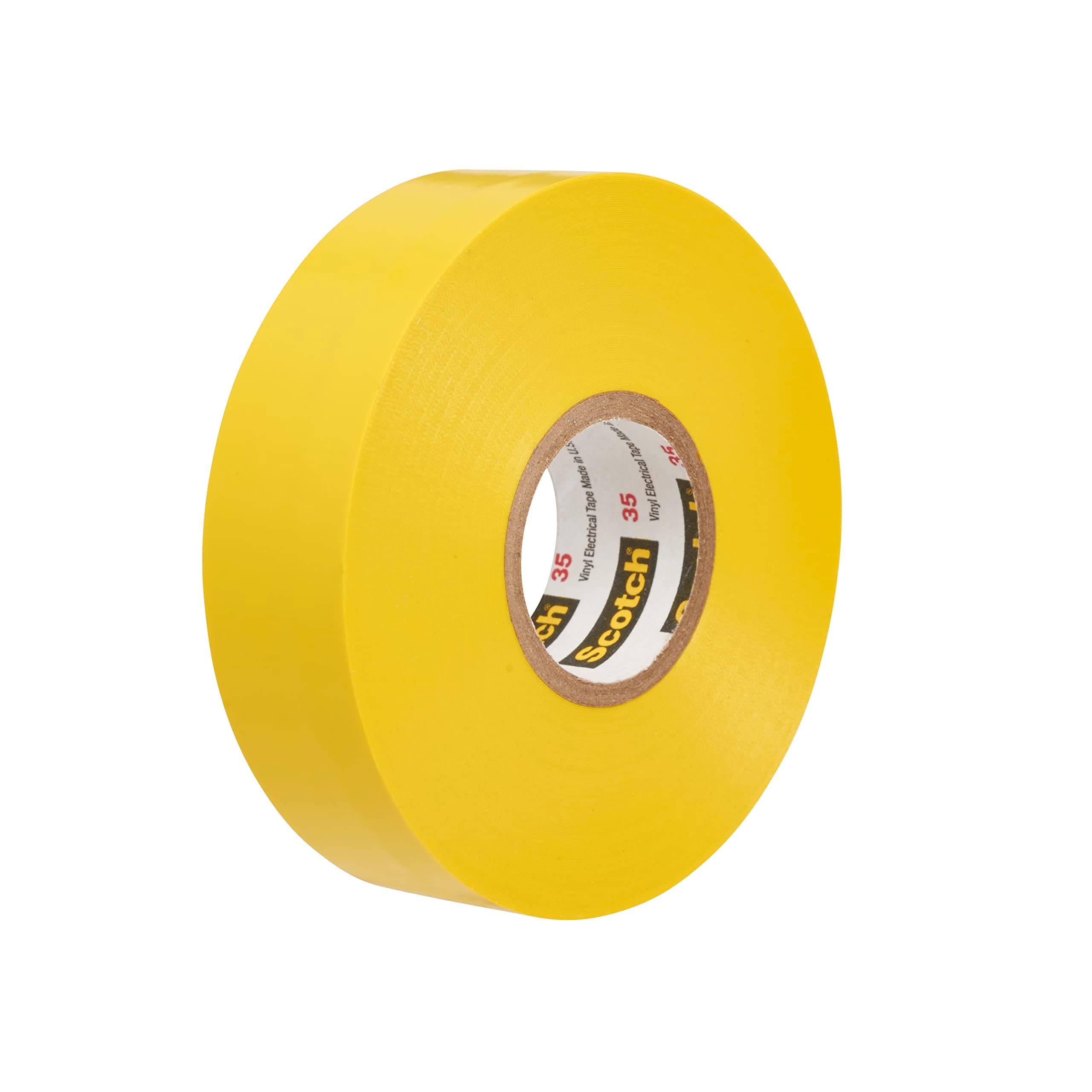 3M 80611211592 35 Scotch Electrical Colour Coding Tape, Vinyl, 19 mm x 20 m, Yellow