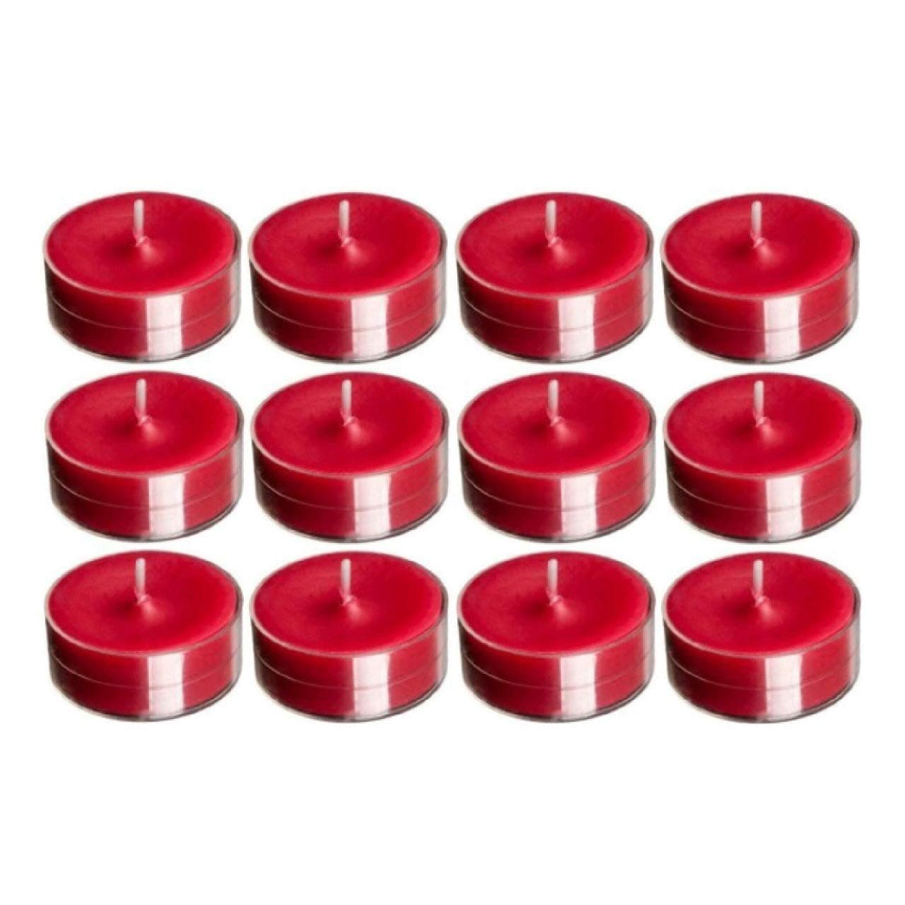 Madhulica Candles Wax BDS Candles 14081 Scented SMOKELESS RED Tea Light Candles - Pack of 100PCS