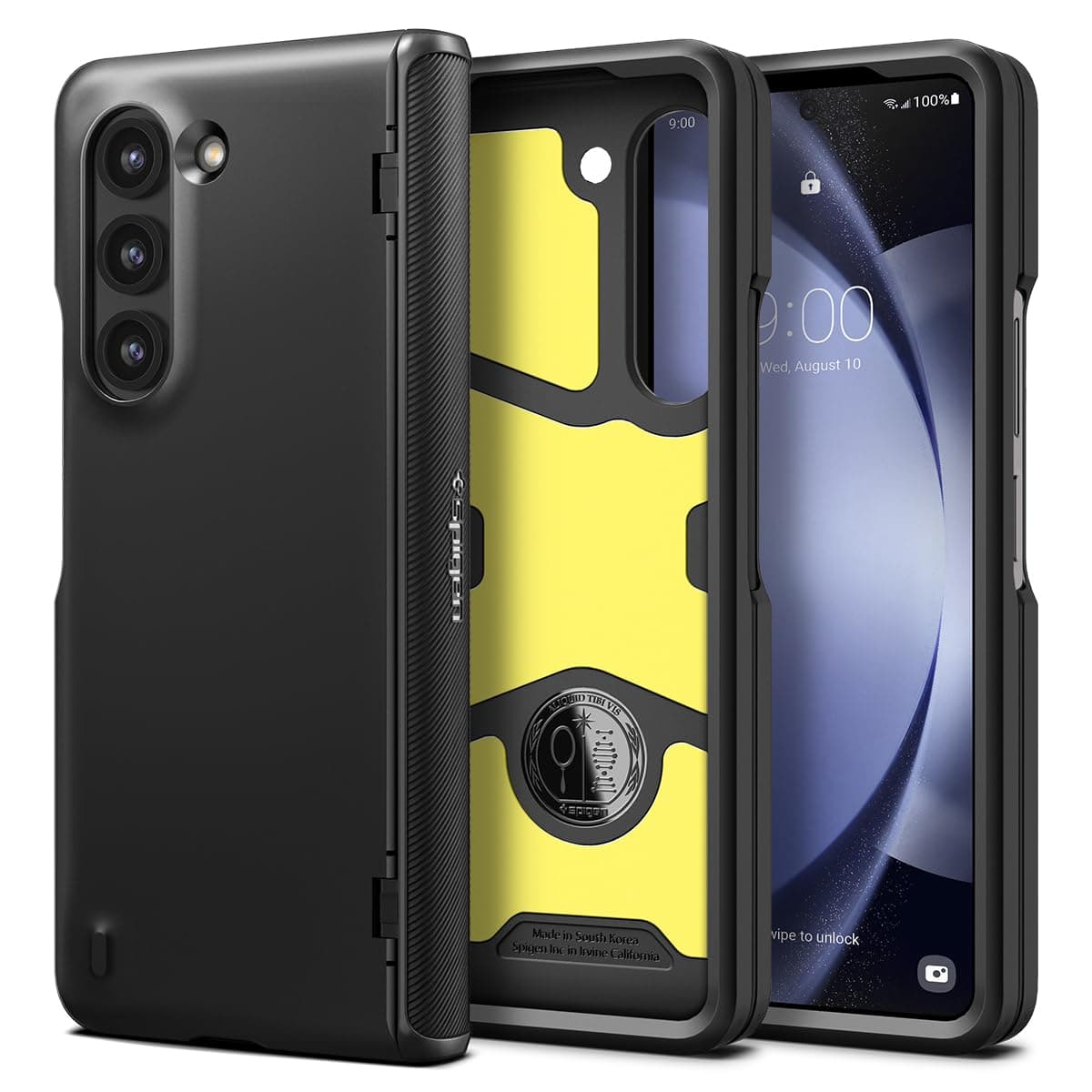 for Galaxy Z Fold 5 Case, Slim Armor Pro (2023) [Hinge Protection] - Black